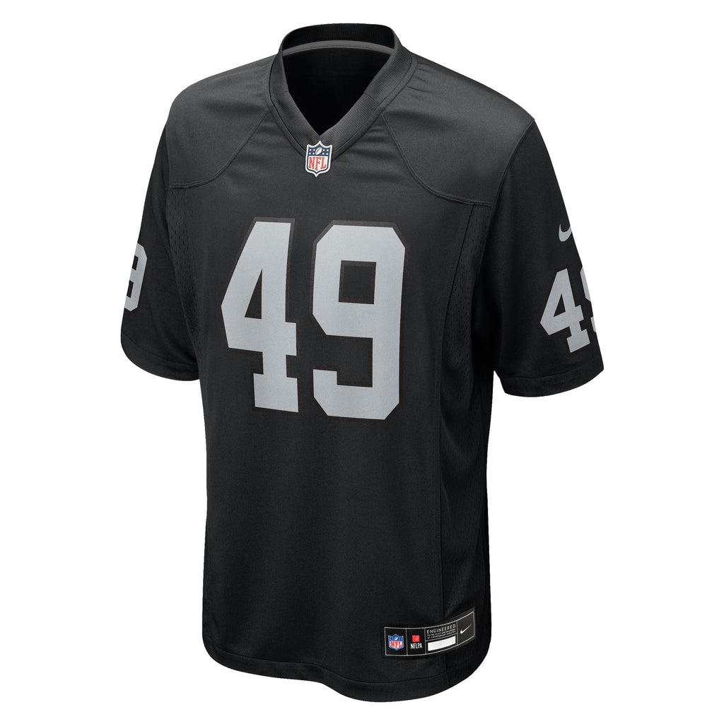Las Vegas Raiders Charles Snowden Black Team Game Jersey