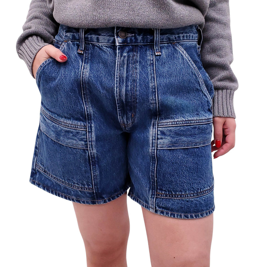 AGOLDE CARGO DENIM SHORTS - SIZE 30