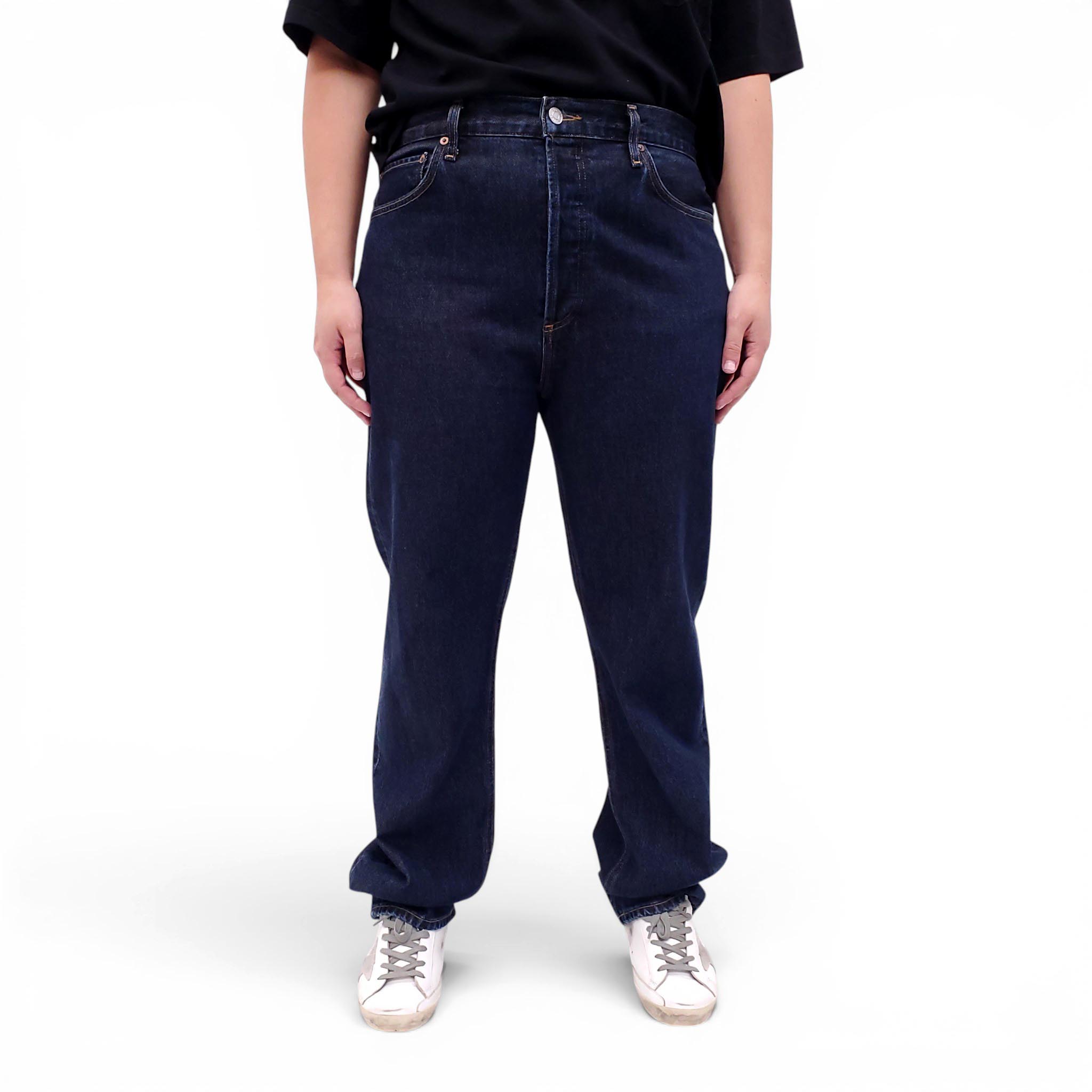 AGOLDE DARK WASH '90'S PINCH' JEANS - SIZE 31