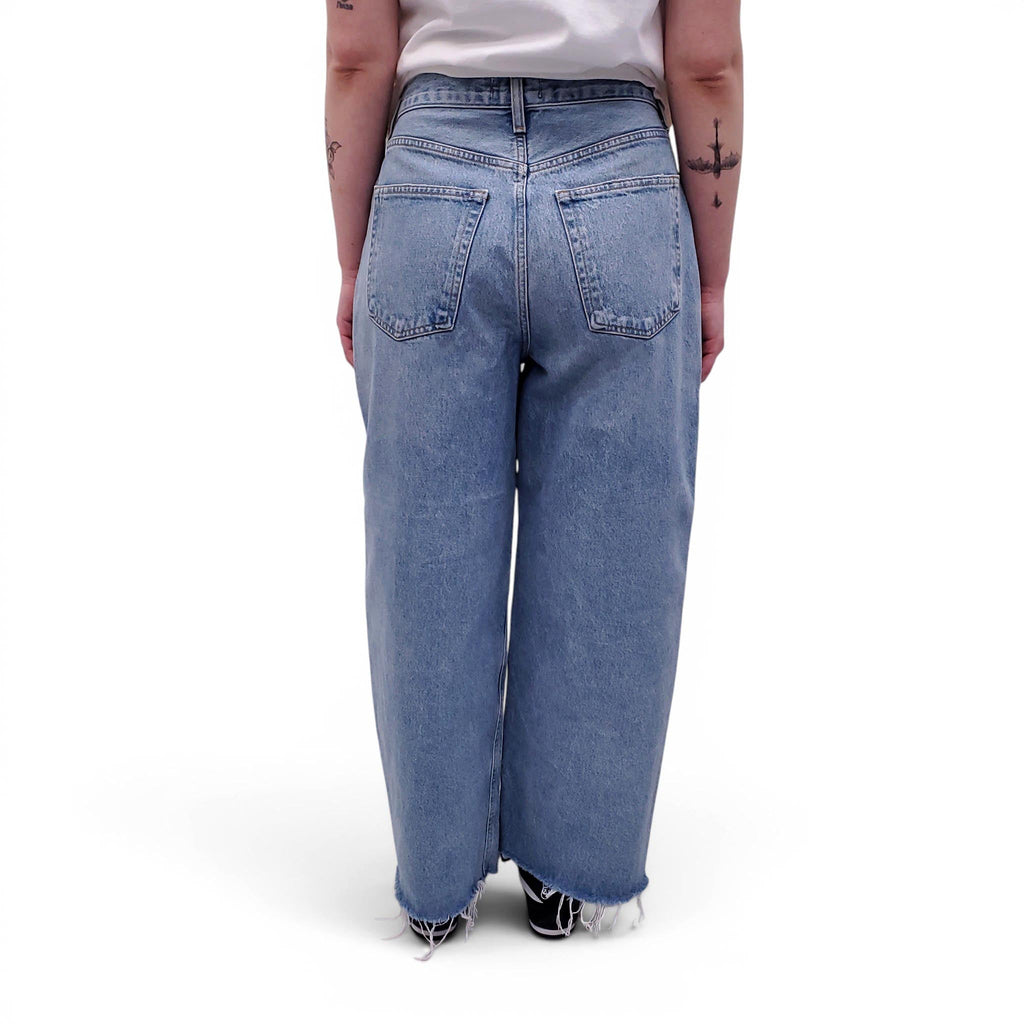 AGOLDE PLEATED WIDE-LEG 'DAGNA' JEANS - SIZE 26