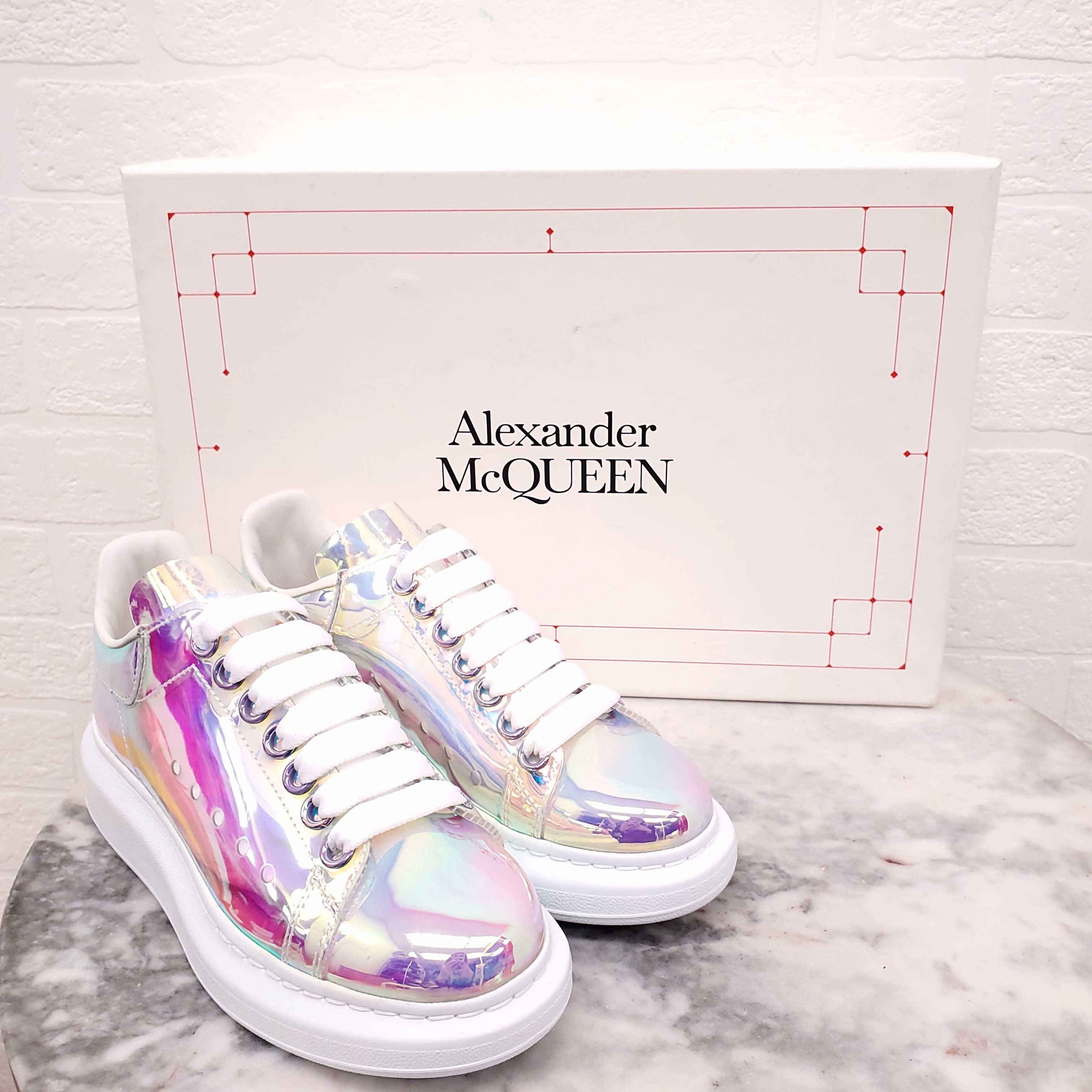 ALEXANDER MCQUEEN LUCITE SNEAKERS - SIZE 35
