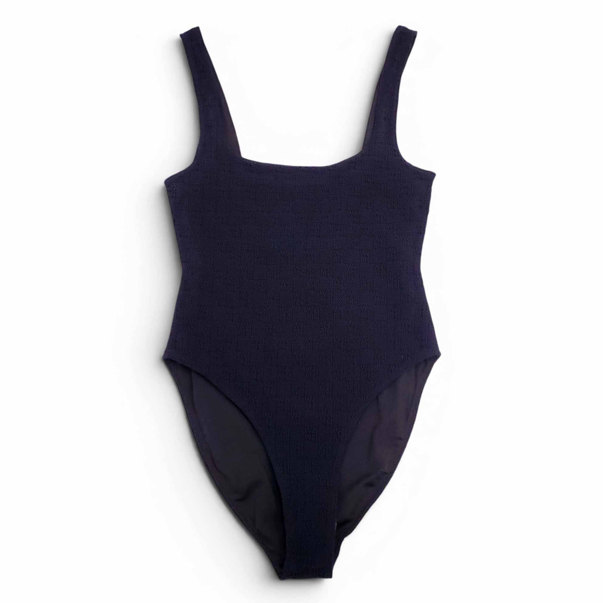 ALEXANDER WANG BLACK LOGO ONE-PIECE SWIMSUIT - SIZE XS