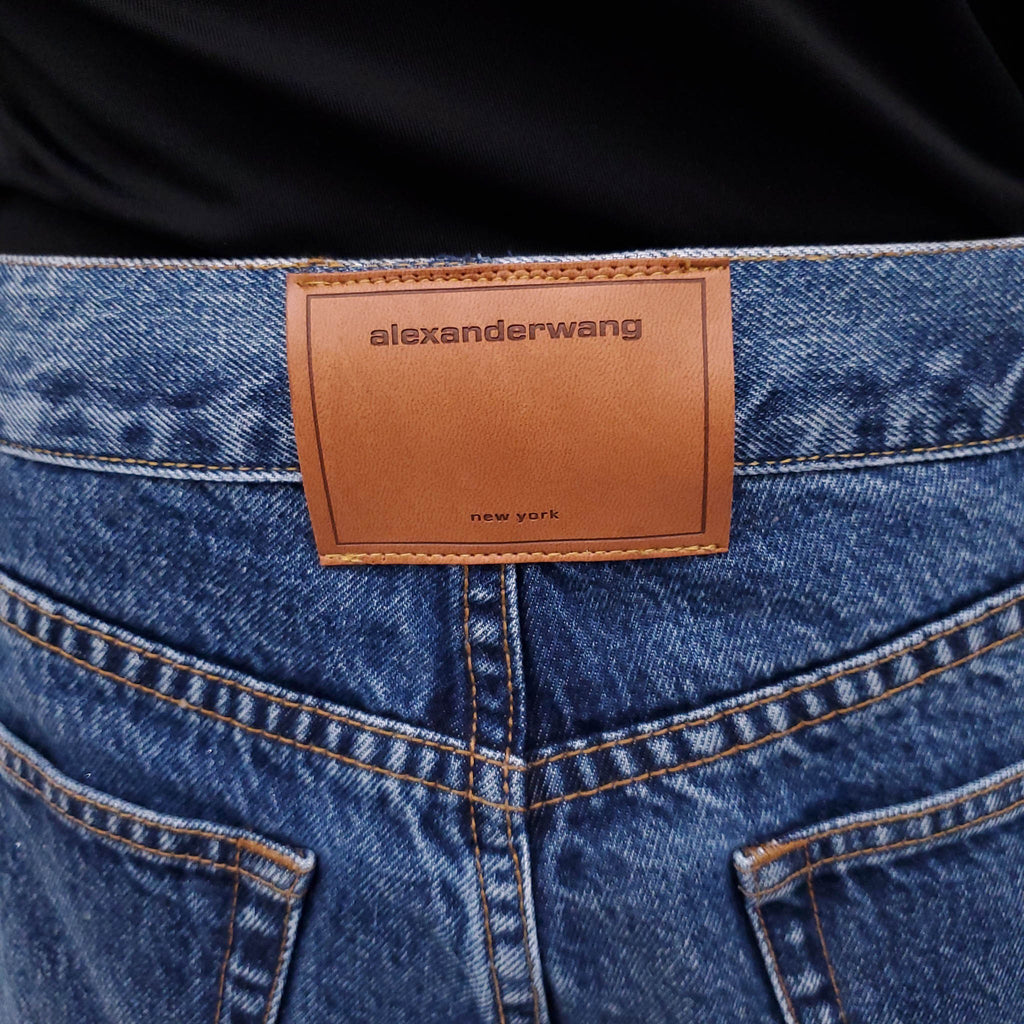 ALEXANDERWANG CRYSTAL EMBELLISHED JEANS - SIZE 28
