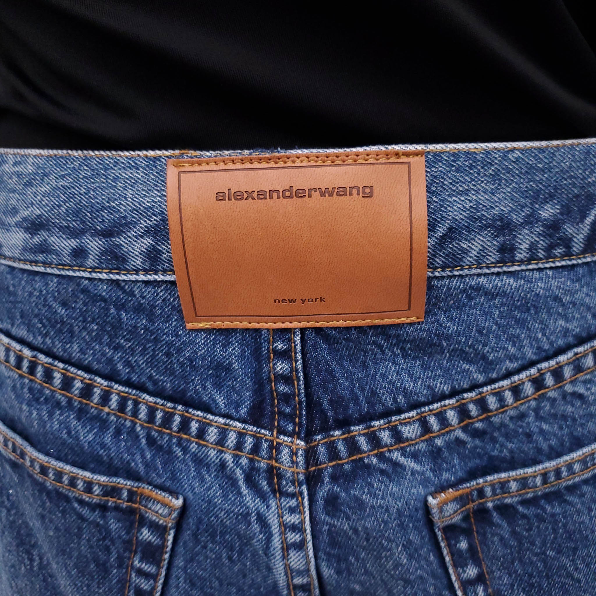 ALEXANDERWANG CRYSTAL EMBELLISHED JEANS - SIZE 28