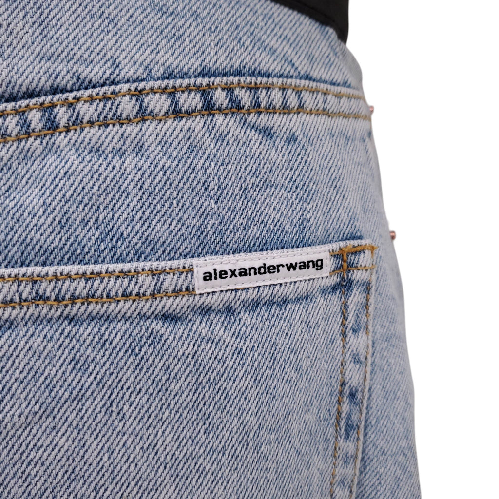 ALEXANDERWANG LEATHER BELT JEANS - SIZE 29