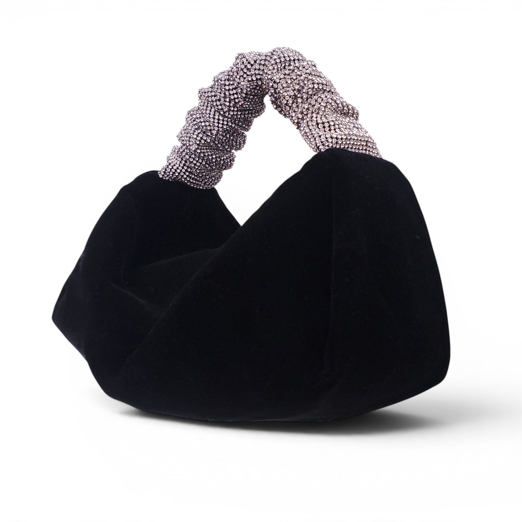 ALEXANDER WANG VELVET BAG WITH CRYSTAL DETAIL