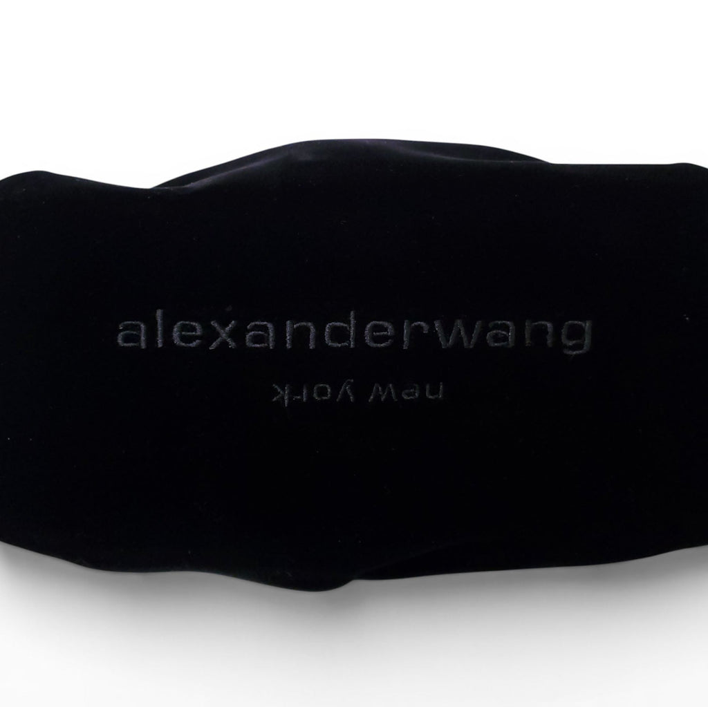 ALEXANDER WANG VELVET BAG WITH CRYSTAL DETAIL