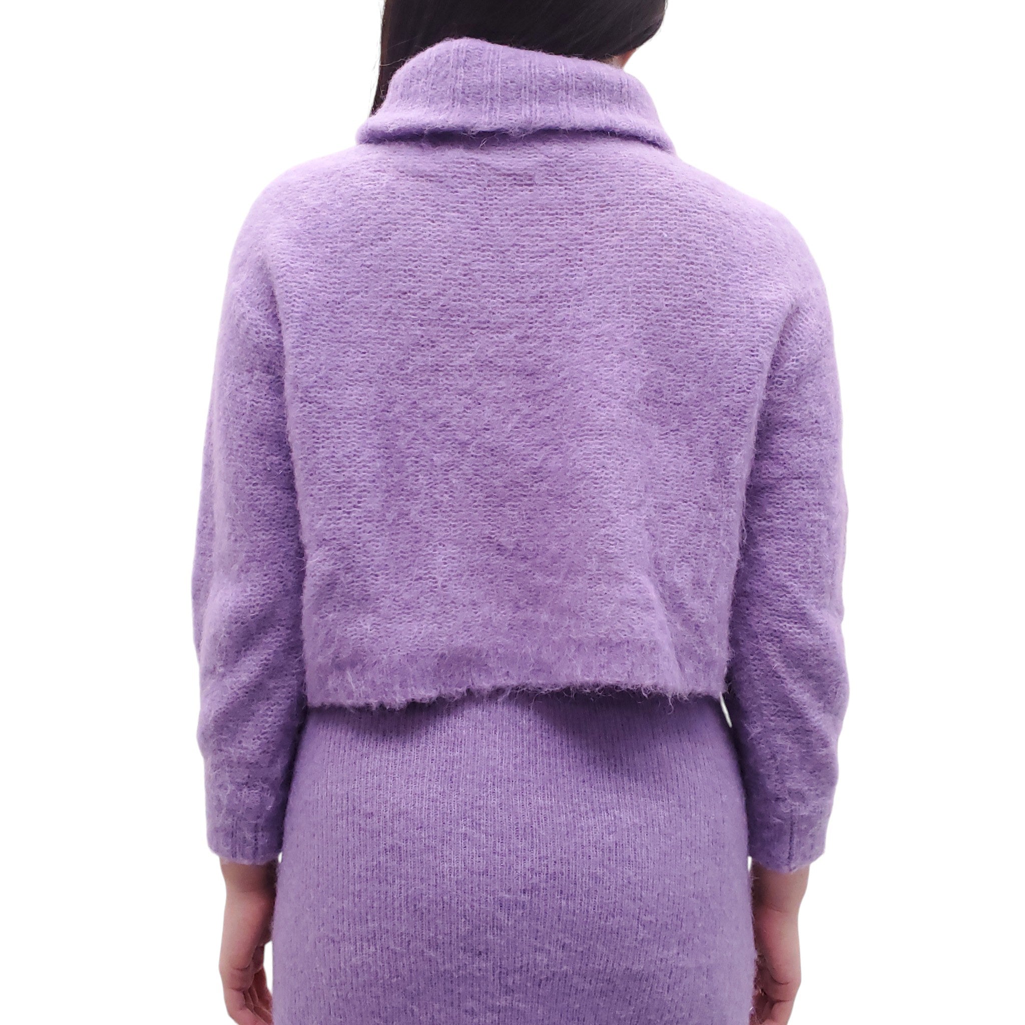 AMERICAN VINTAGE PURPLE KNIT SKIRT SET - SIZE S