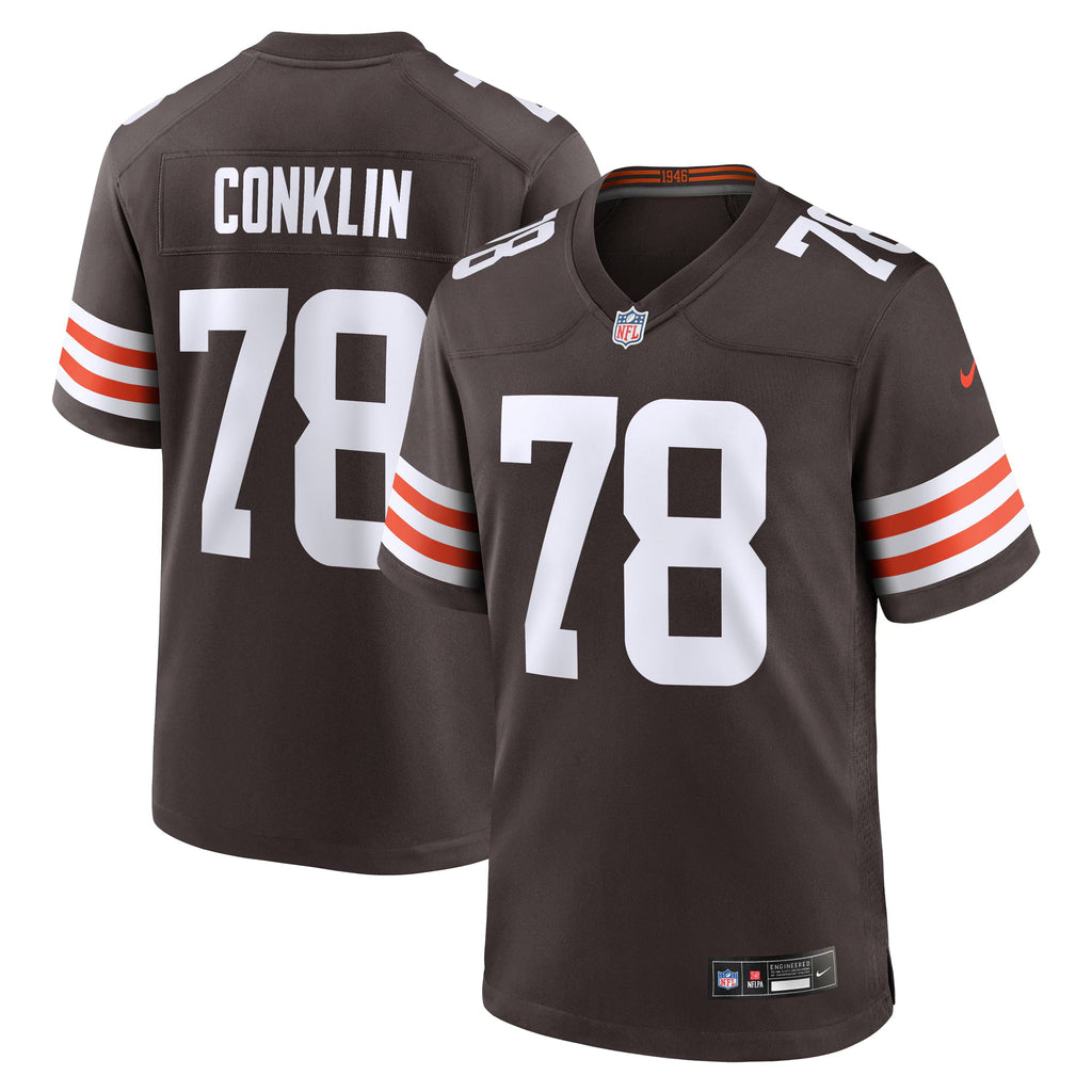 Cleveland Browns Jack Conklin Brown Team Game Jersey
