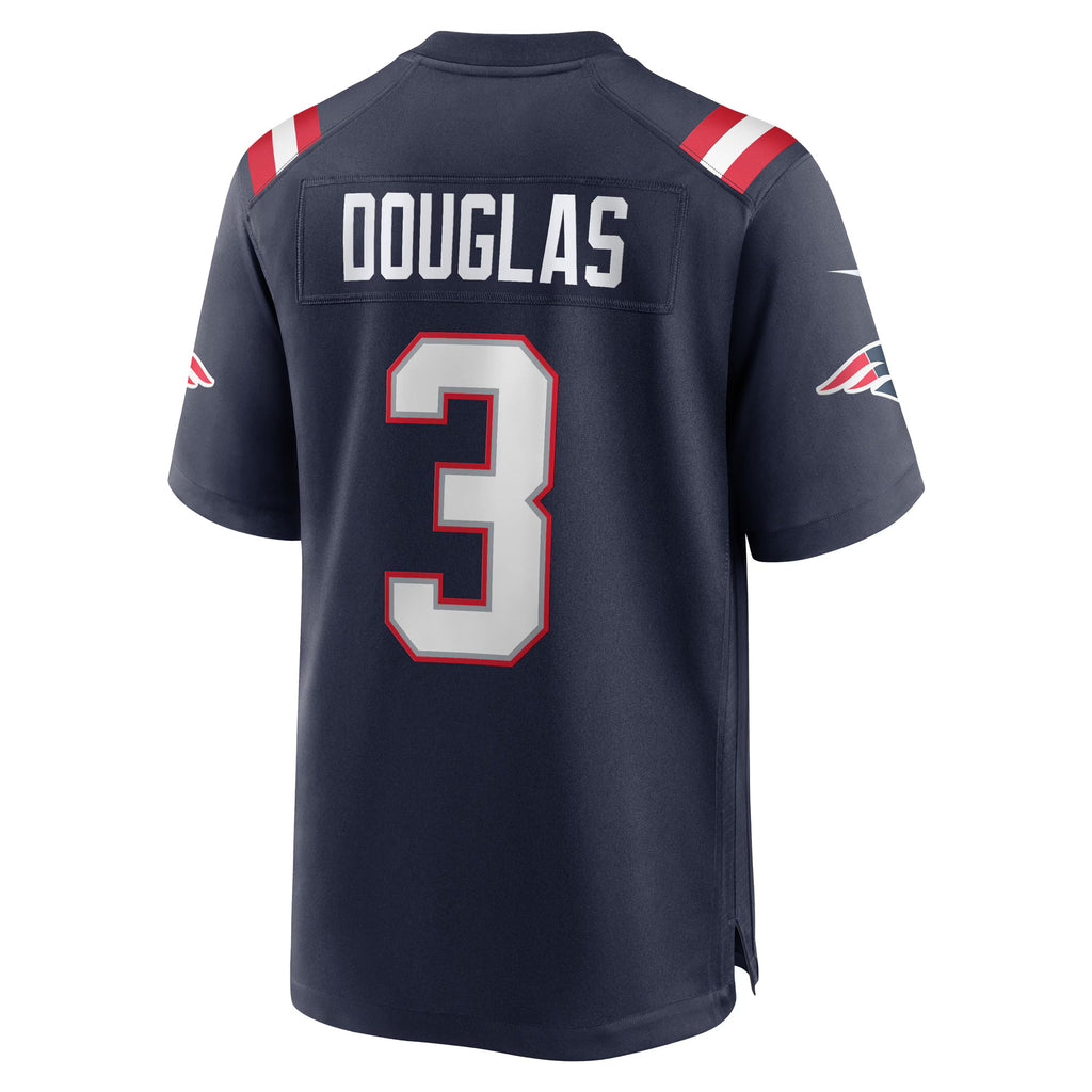 New England Patriots Demario Douglas Navy Game Jersey