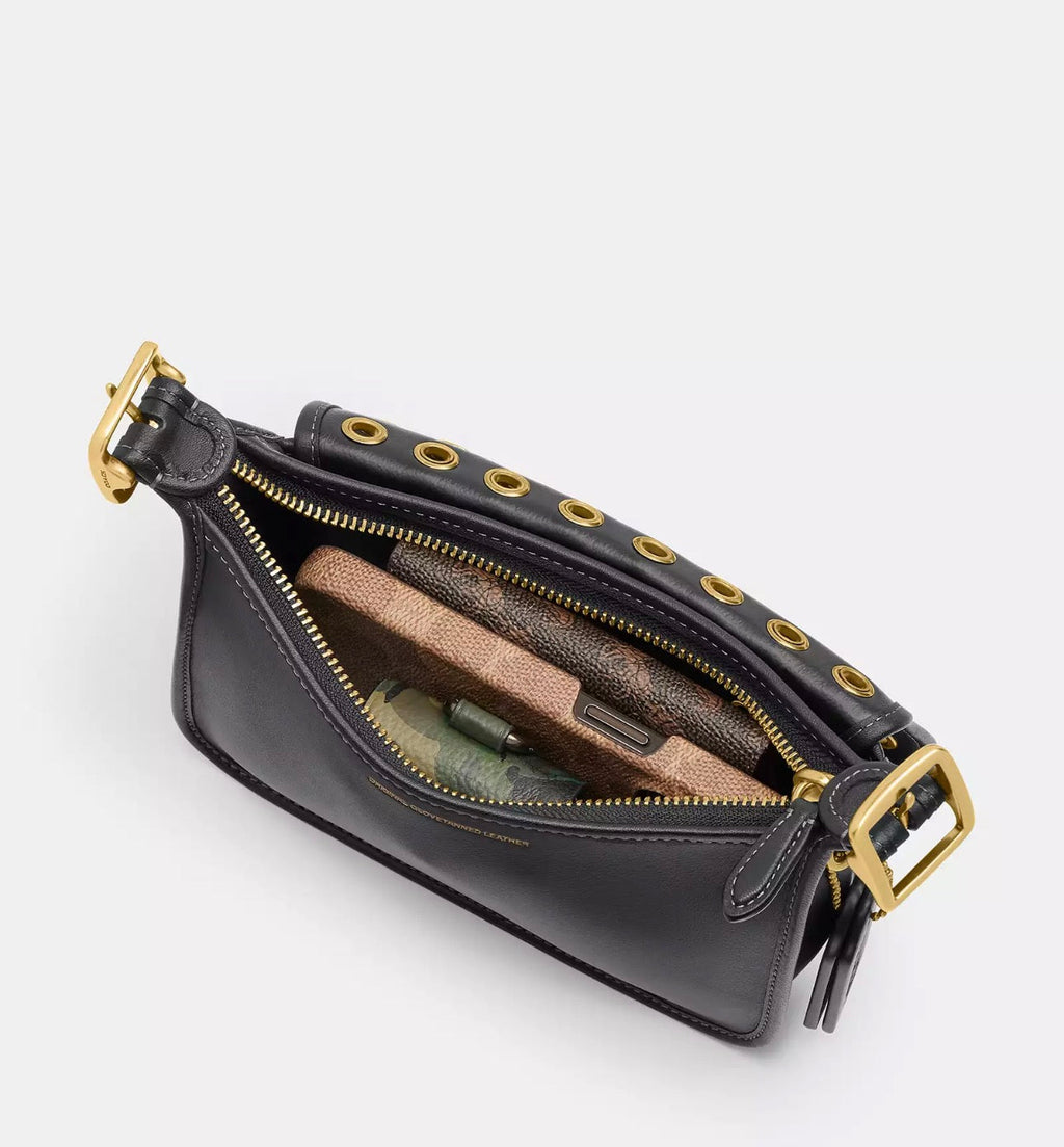 NWT Coach Patricia Legacy Bag 19 With Grommets In Brass/Black