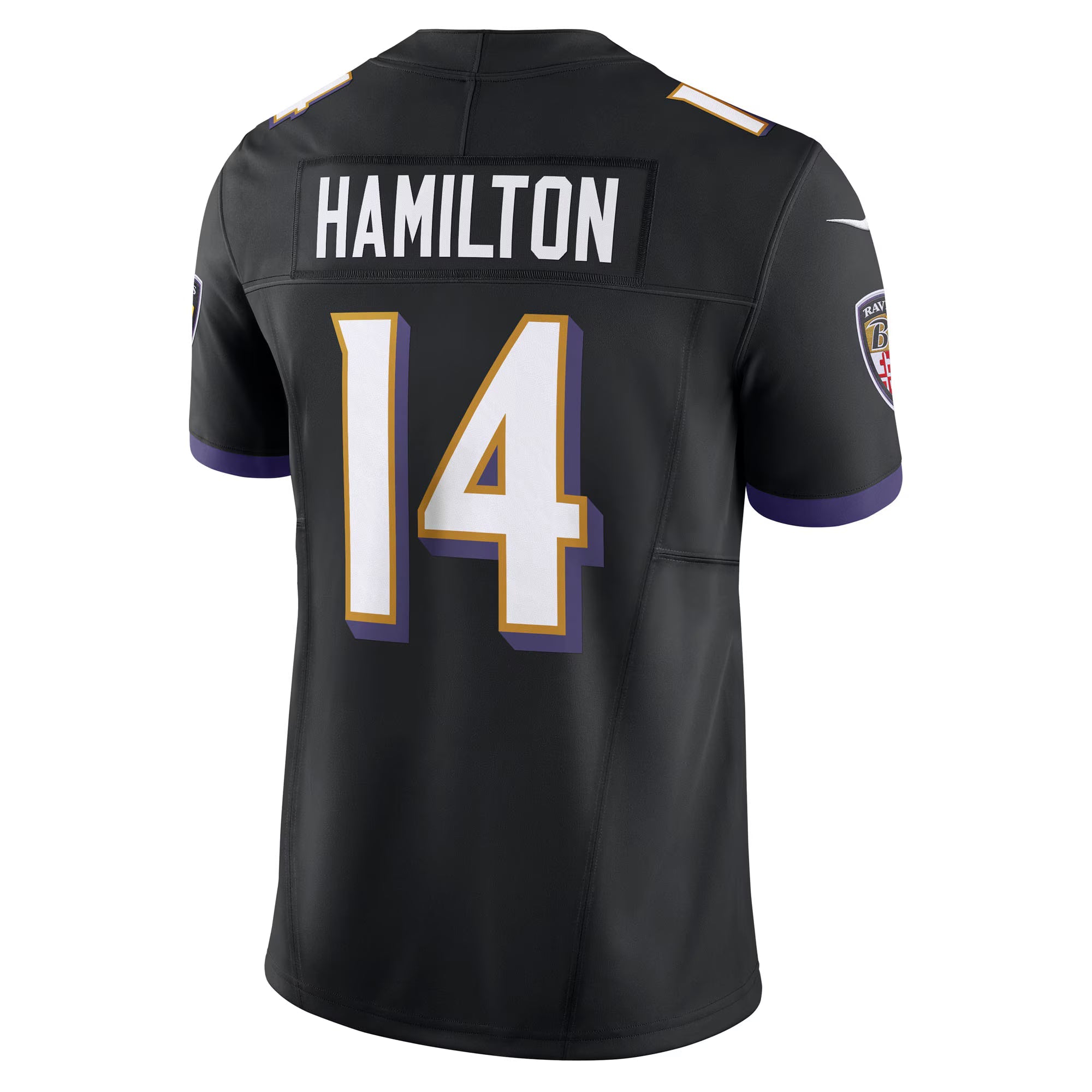 Baltimore Ravens Kyle Hamilton Black Alternate Vapor F.U.S.E. Limited Jersey