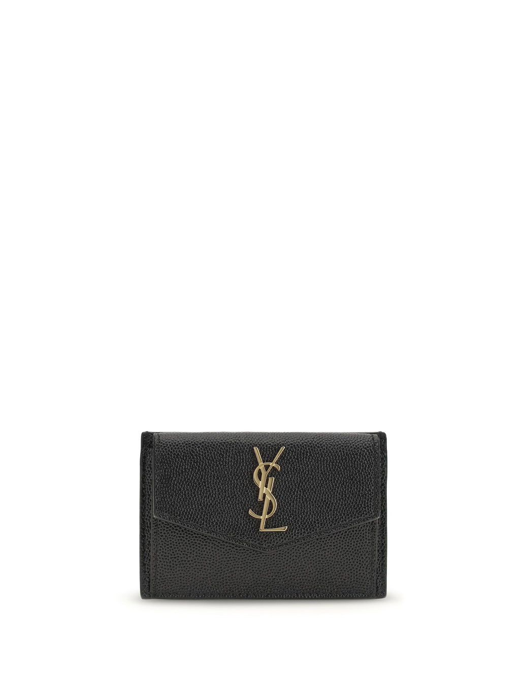 Saint Laurent Women Micro-Grain Leather Wallet