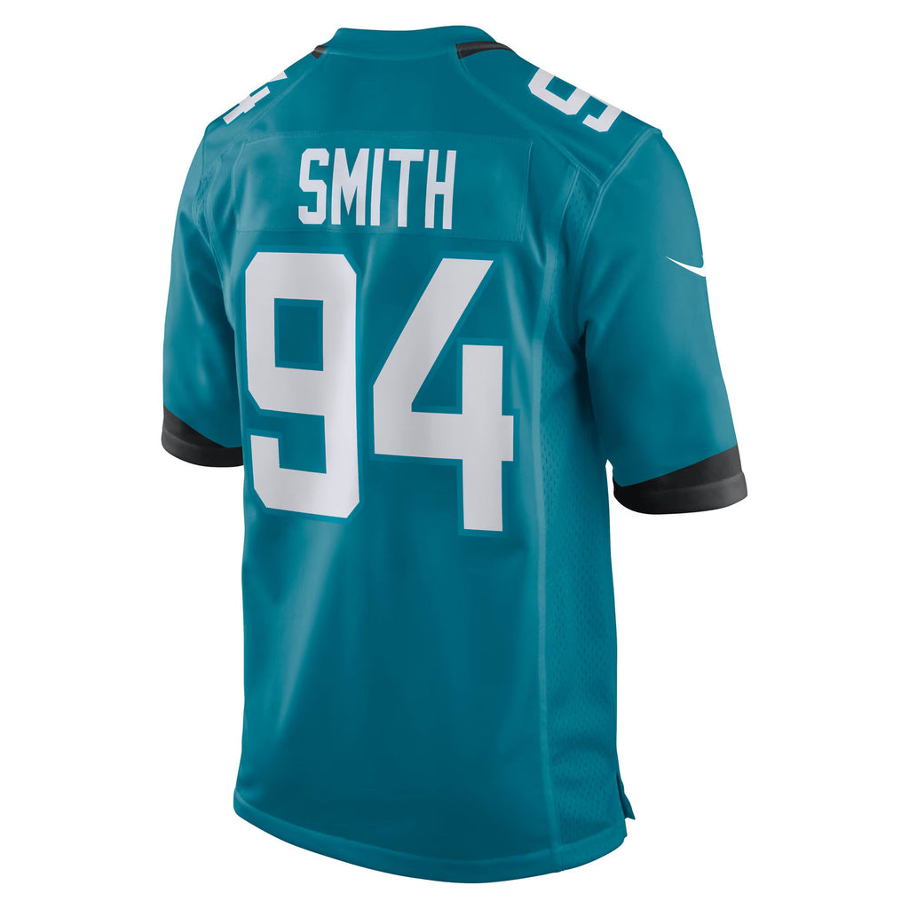 Jacksonville Jaguars Maason Smith Teal Team Game Jersey