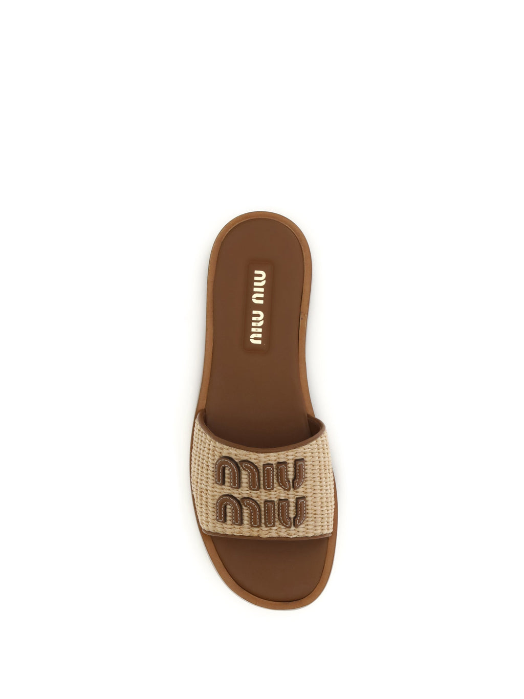 Miu Miu Women Raffia Slippers Sandals