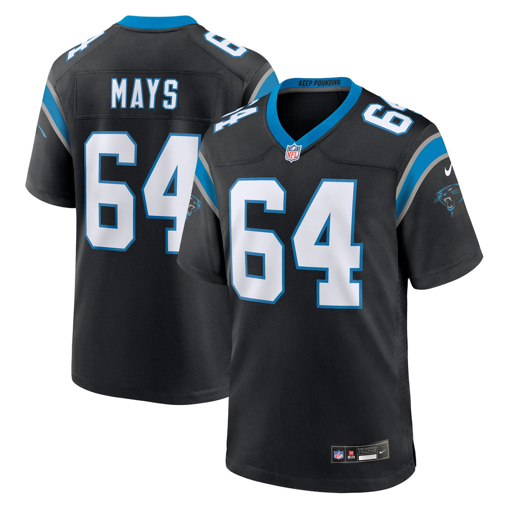 Carolina Panthers Cade Mays Black Team Game Jersey