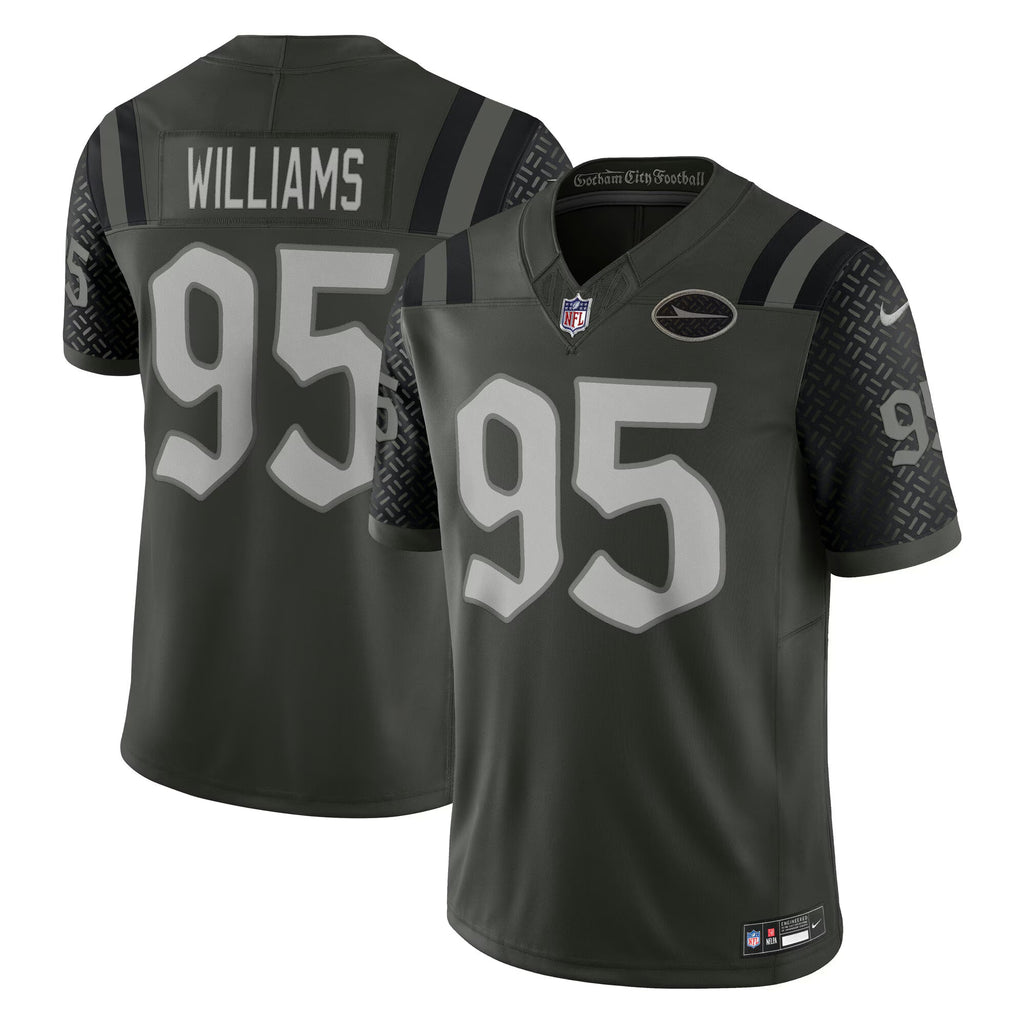 New York Jets Quinnen Williams Gotham Green 2025 Rivalries Collection Limited Jersey