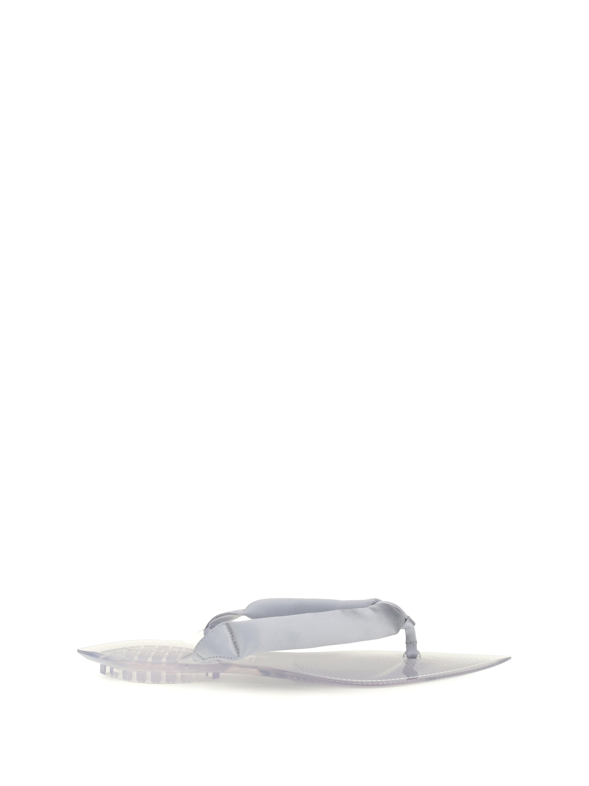 Alaïa Women Satin Flip-Flop Sandals