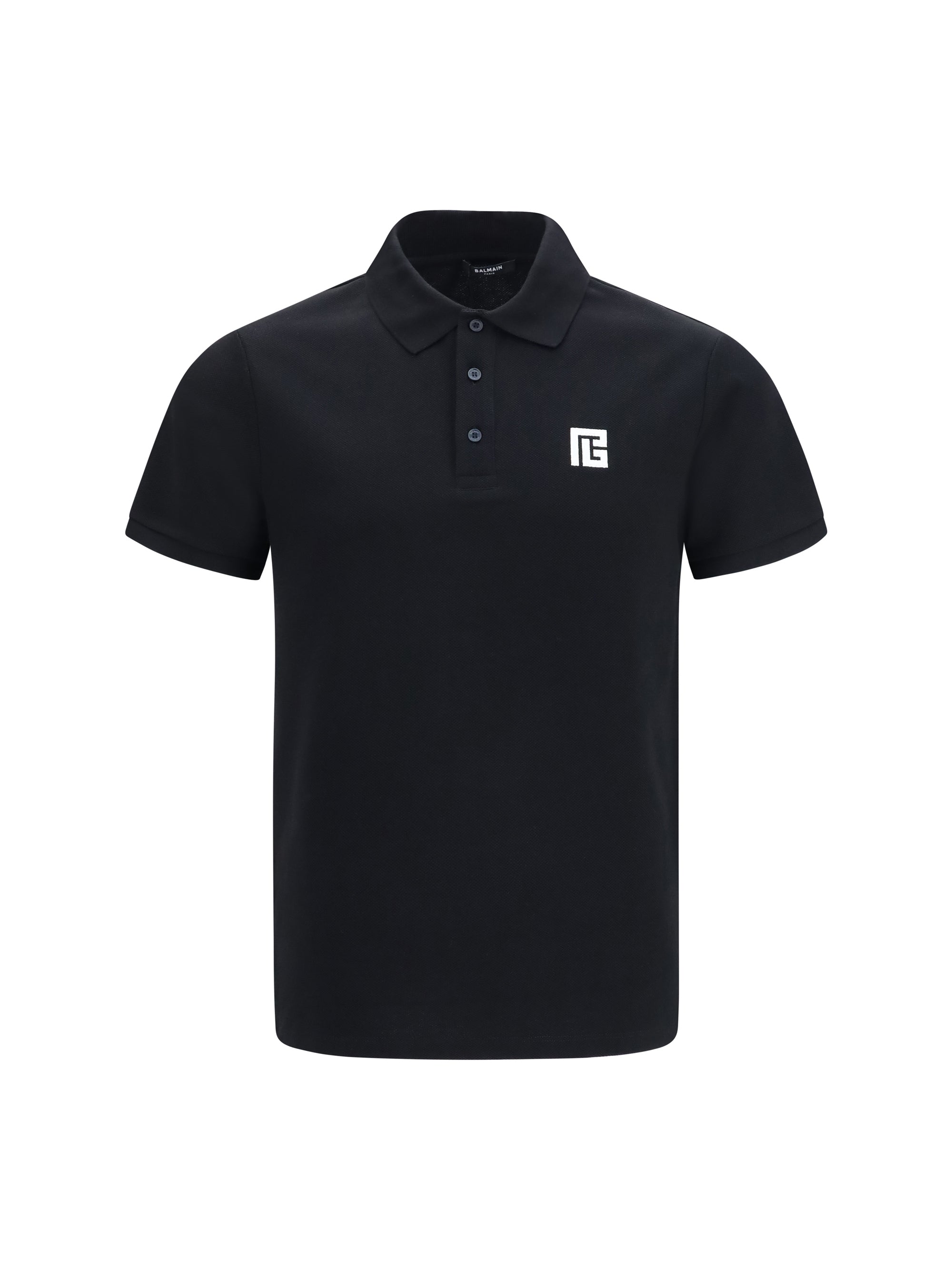Balmain Men Pb Embroidered Logo Polo