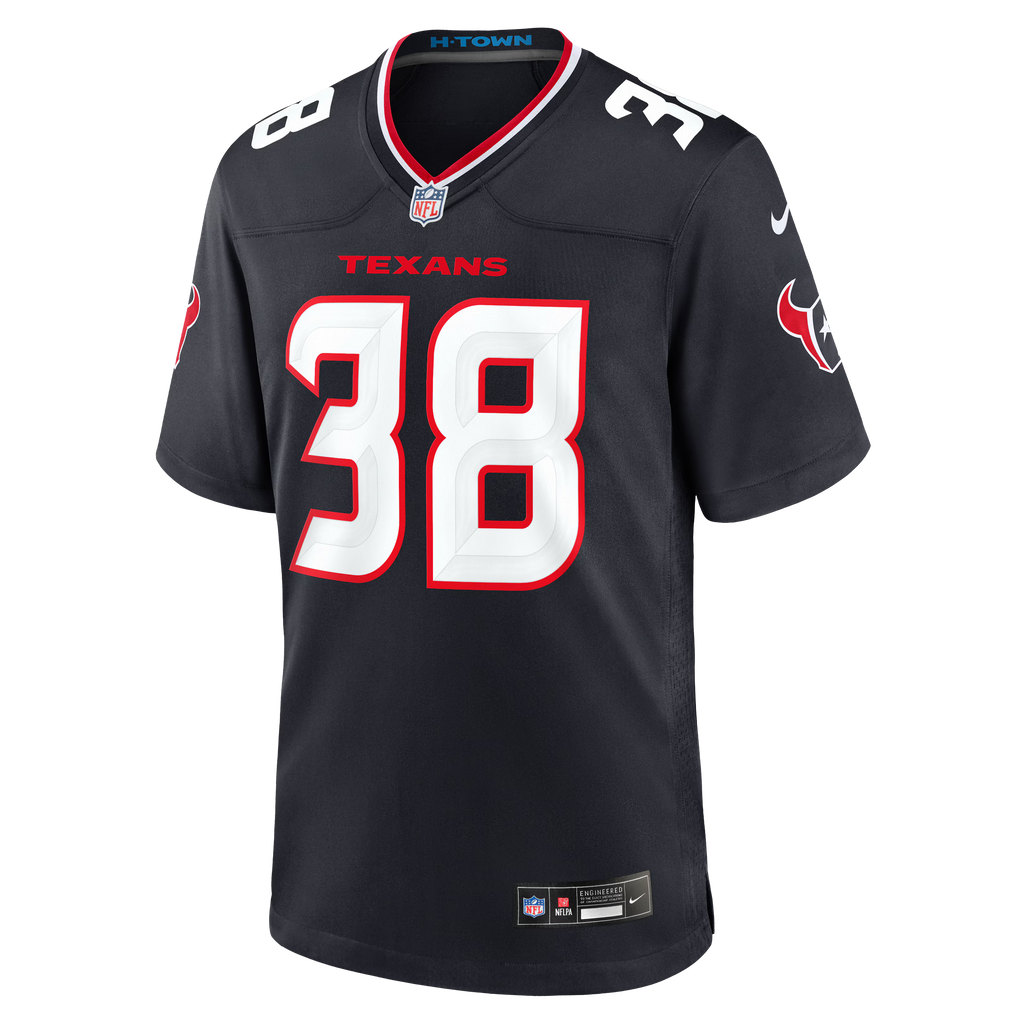 Houston Texans Zion Childress Navy Team Game Jersey