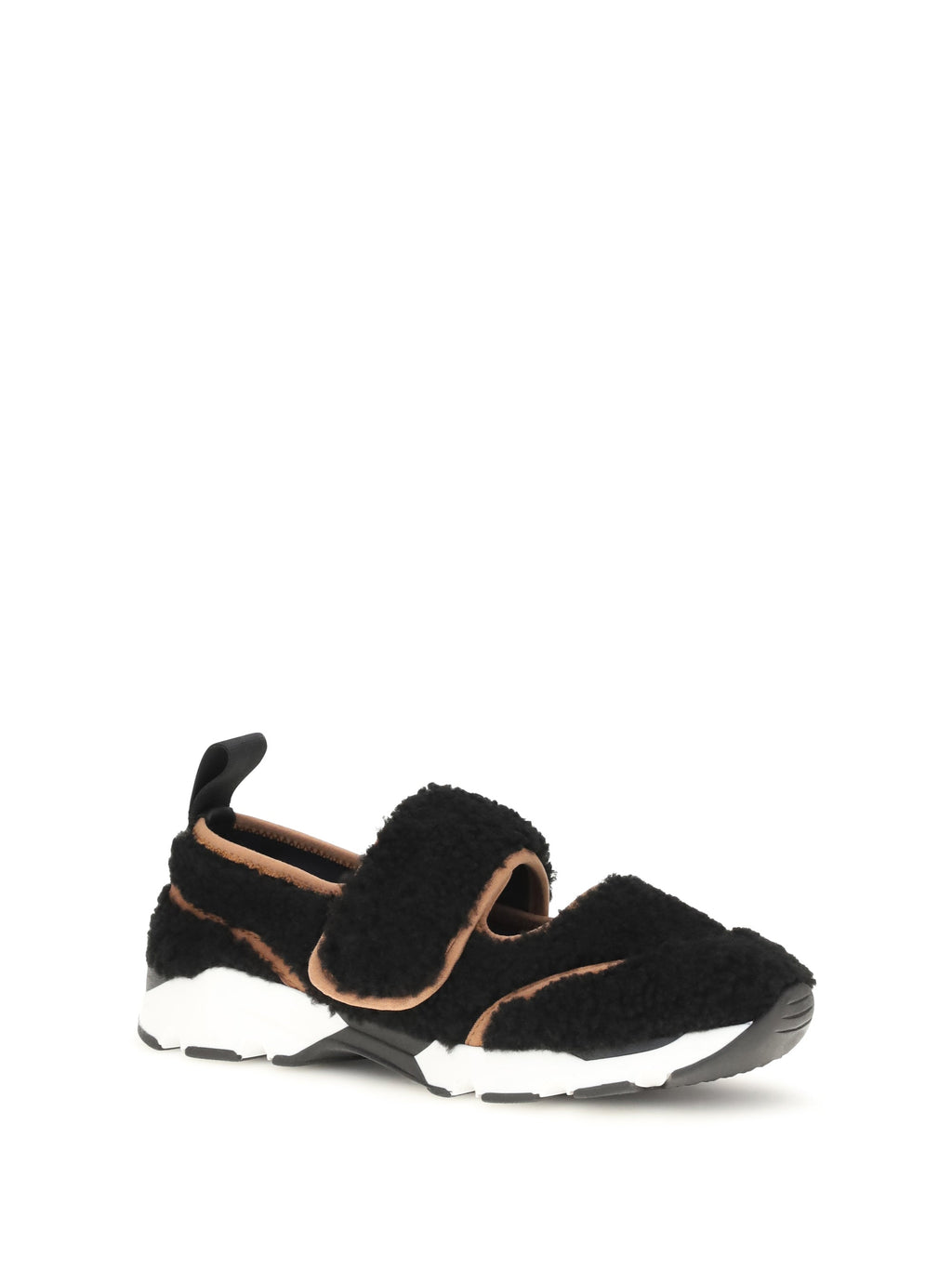 Marni Women Mary Jane Shearling Sneakers