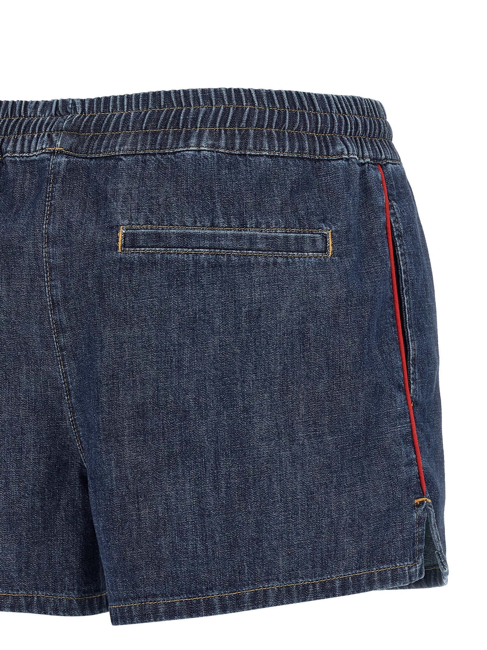 Valentino Garavani Women Valentino Garavani Chambray Denim Shorts