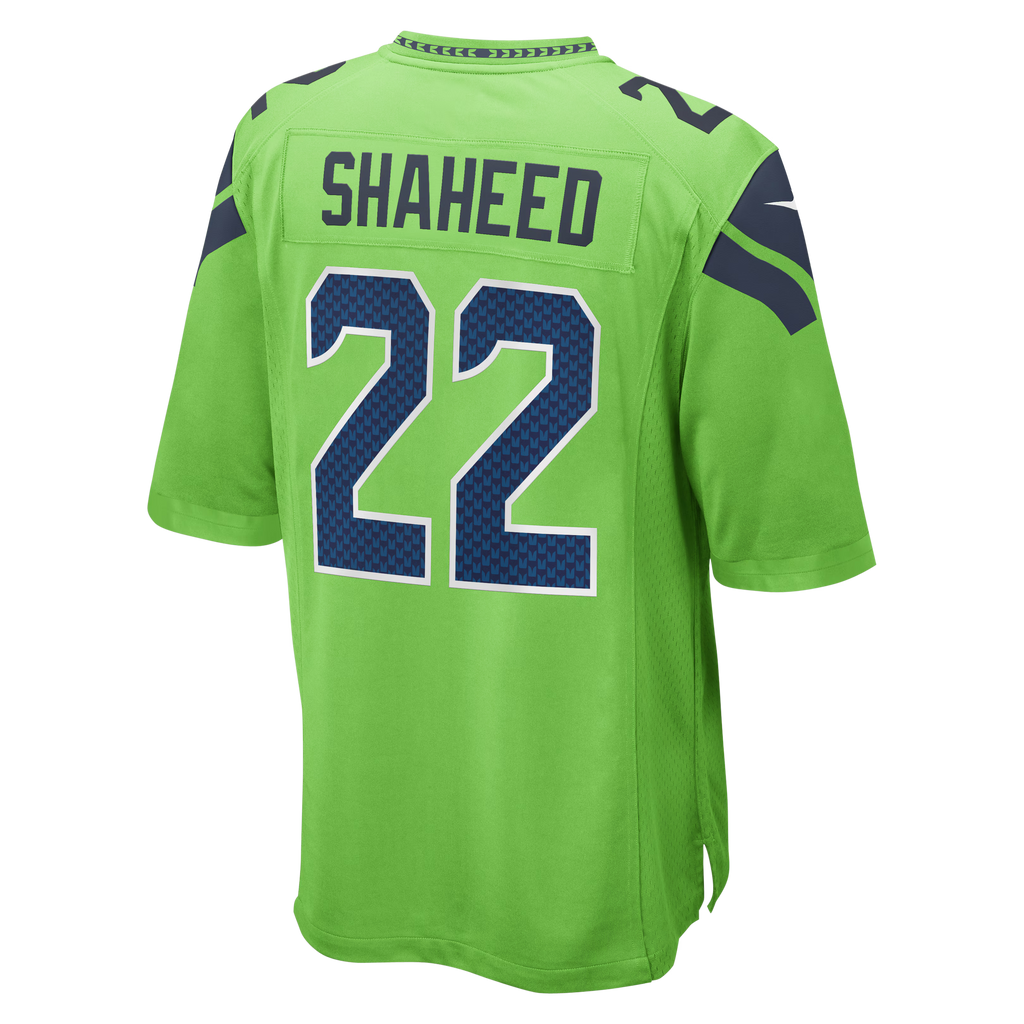 Seattle Seahawks Rashid Shaheed Neon Green Alternate 2 Game Jersey