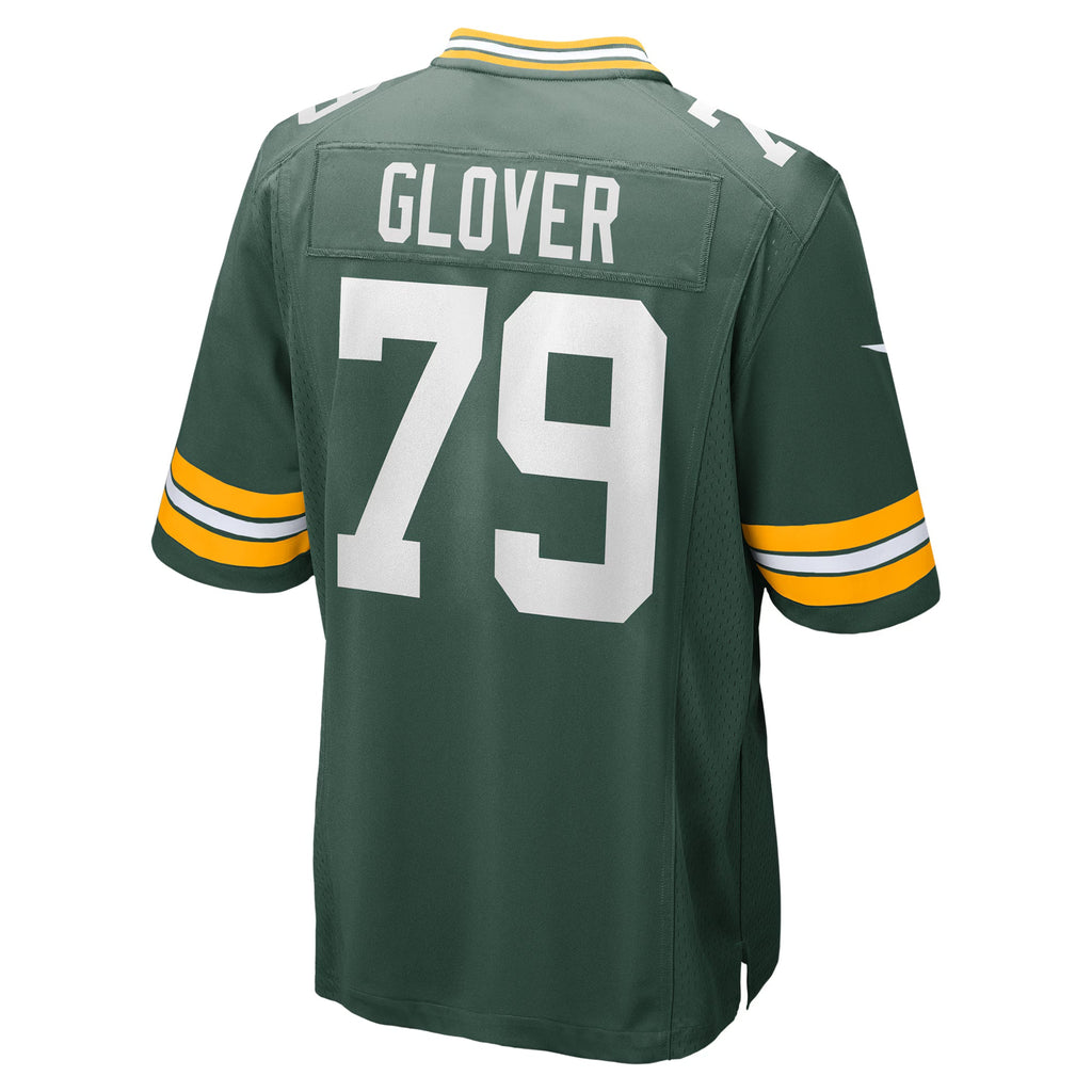 Green Bay Packers Travis Glover Green Game Jersey