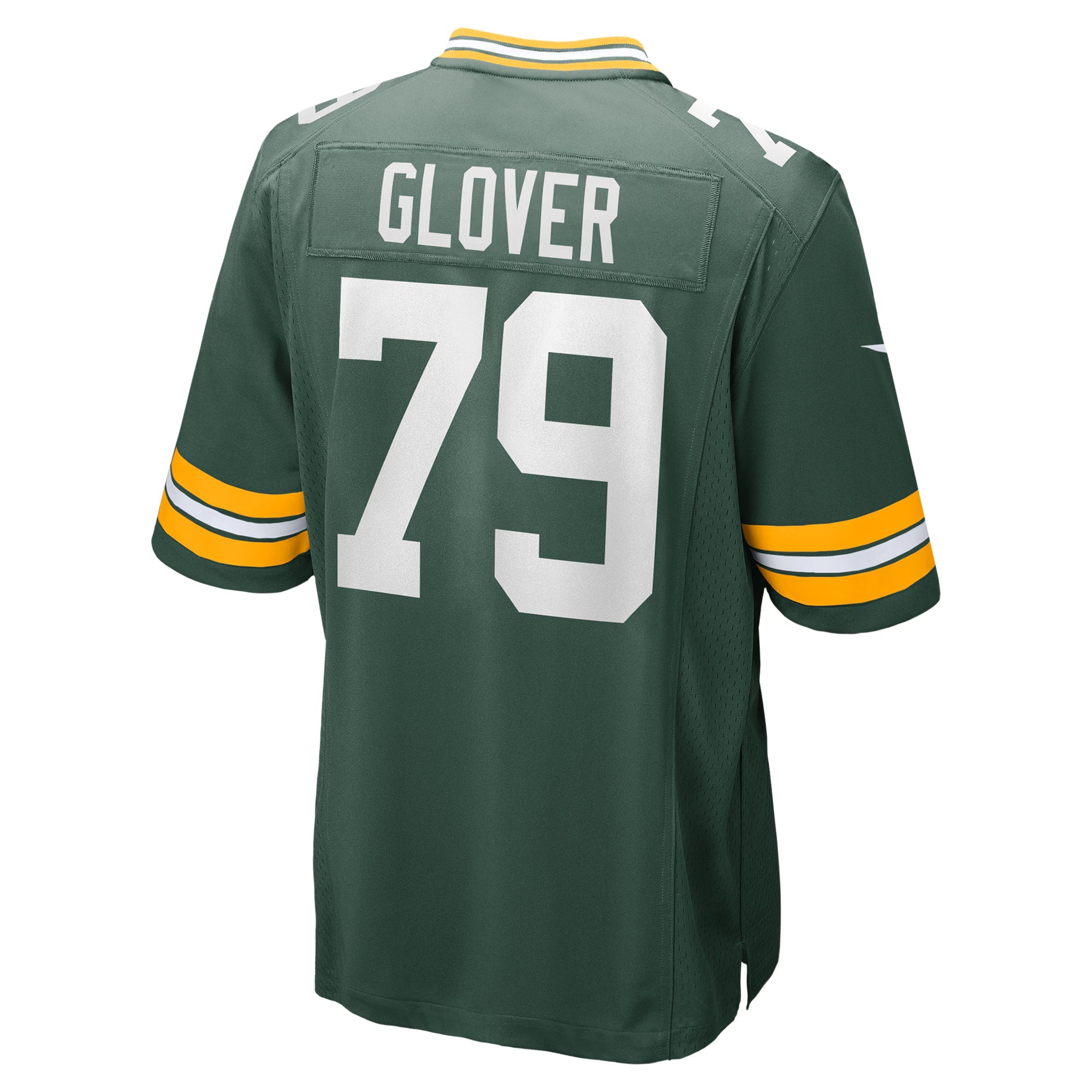 Green Bay Packers Travis Glover Green Game Jersey