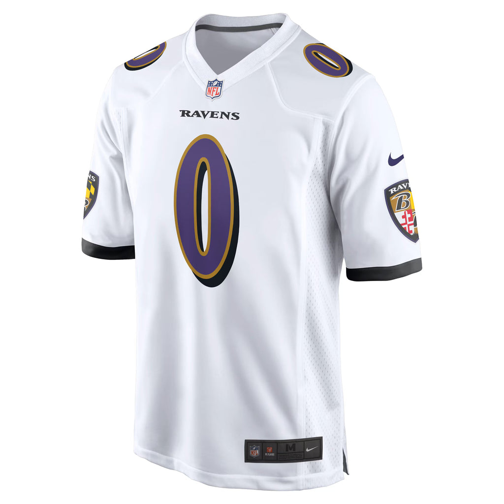 Baltimore Ravens Roquan Smith White Game Jersey