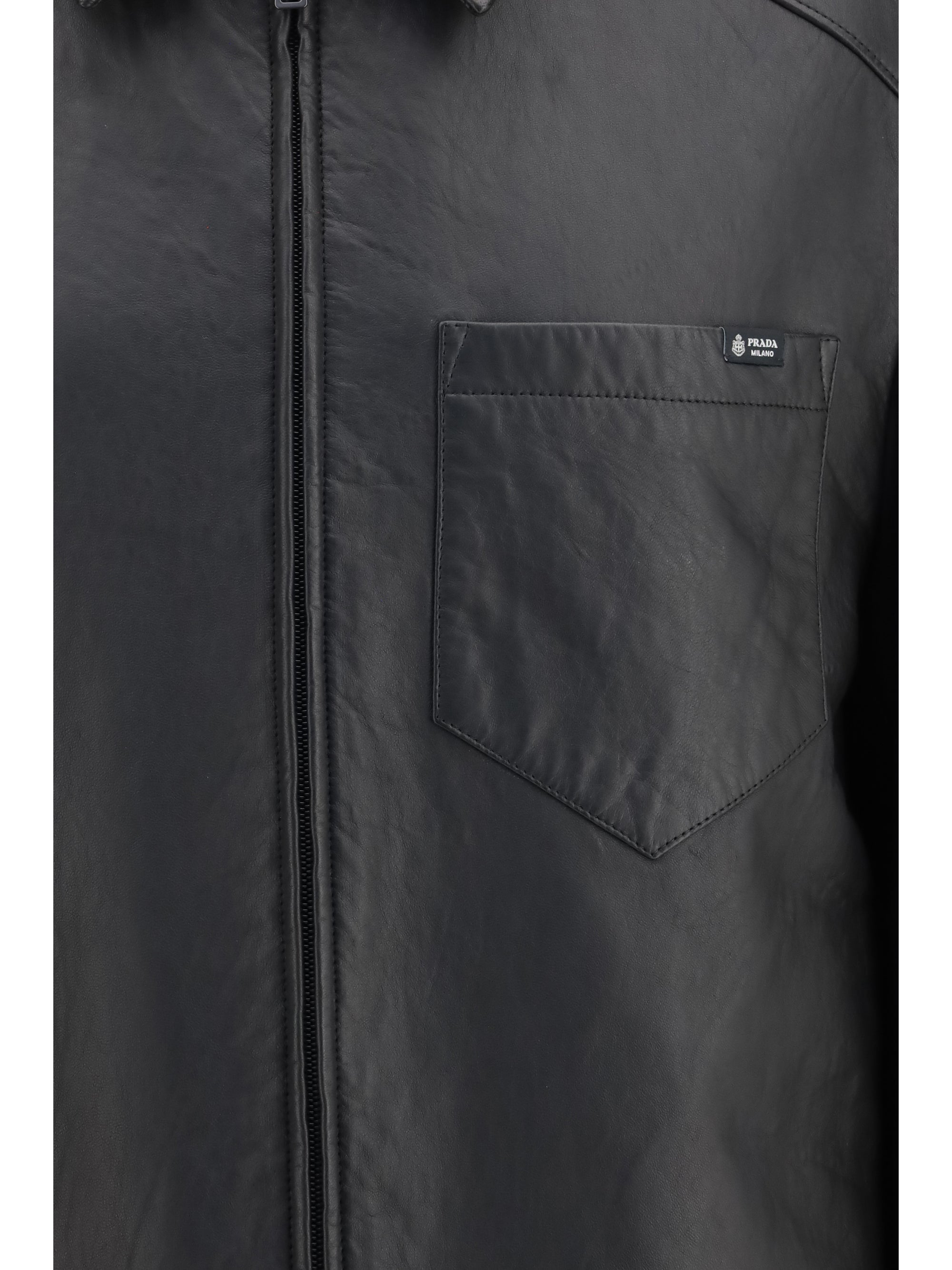 Prada Men Nappa Leather Jacket