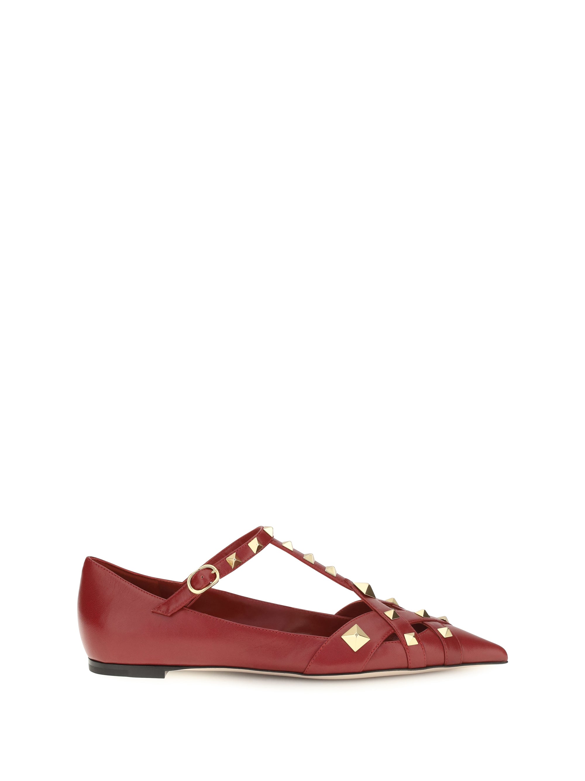 Valentino Garavani Women Studdy Ballerinas In Kidskin