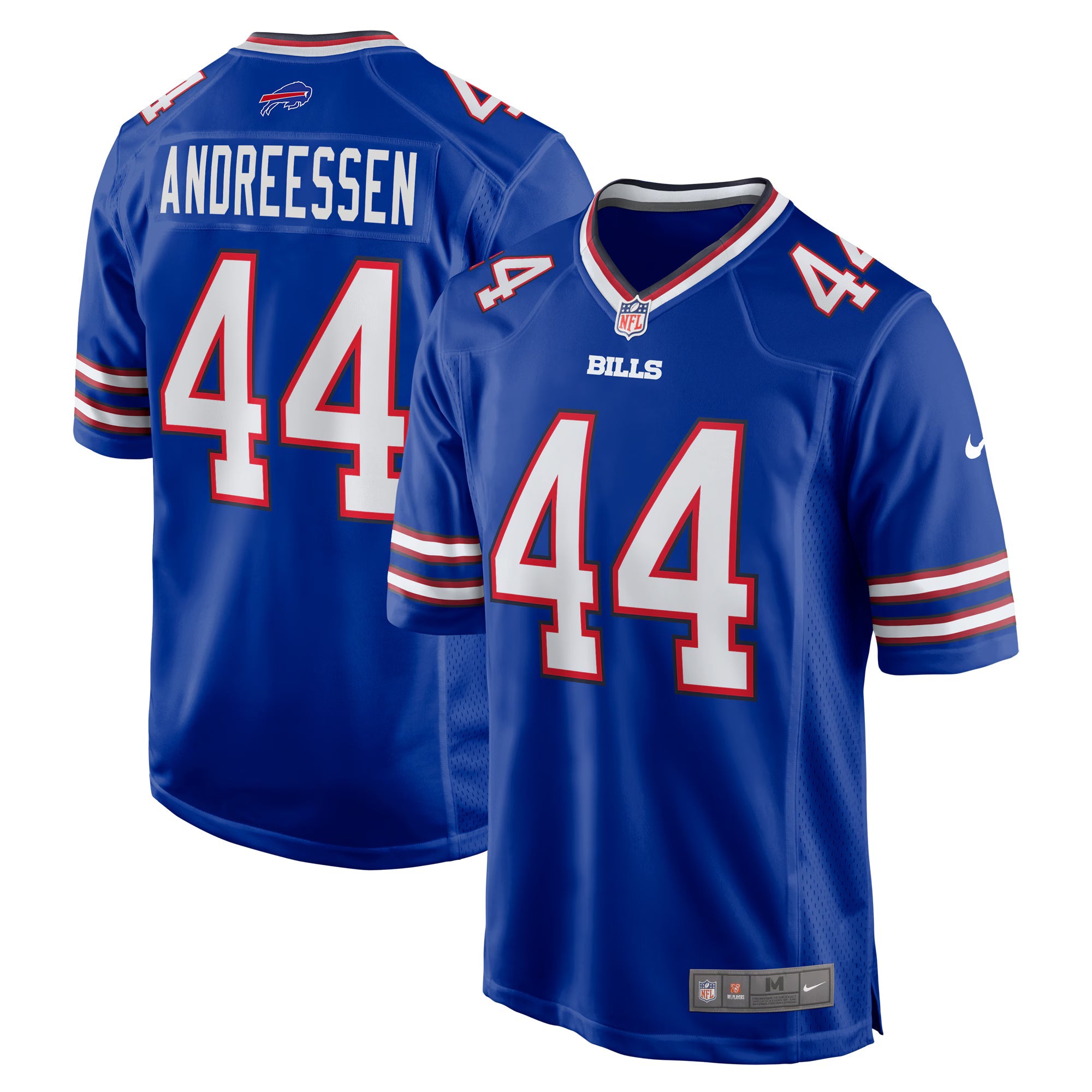 Buffalo Bills Joe Andreessen Royal Game Jersey