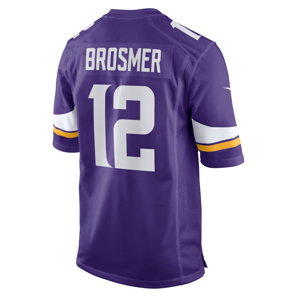Minnesota Vikings Max Brosmer Purple Team Game Jersey