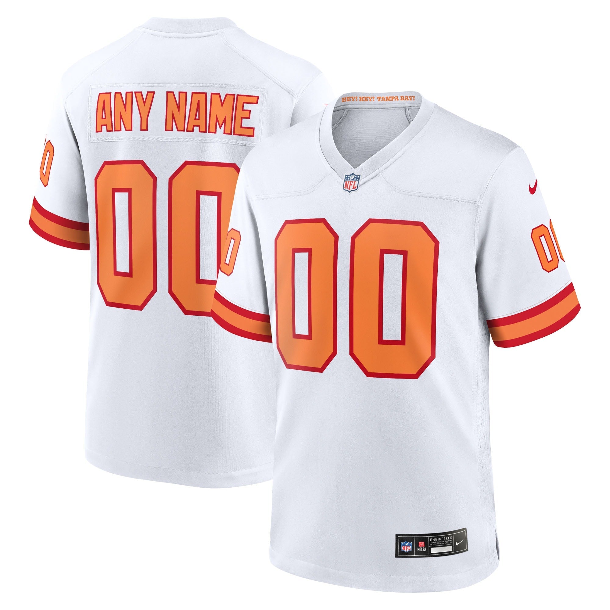 76 Tampa Bay Buccaneers White 50th Season Custom Game Jersey