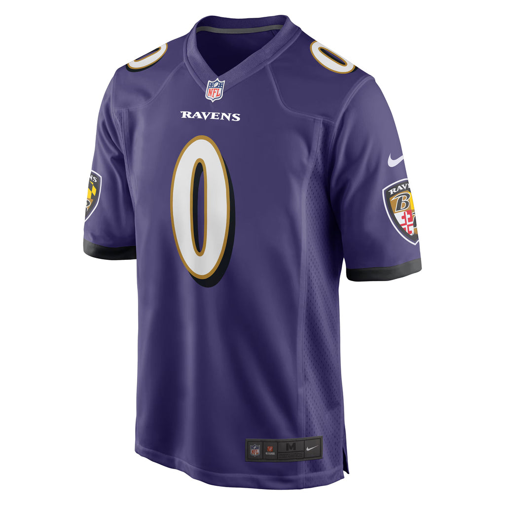 Baltimore Ravens Roquan Smith Purple Team Game Jersey