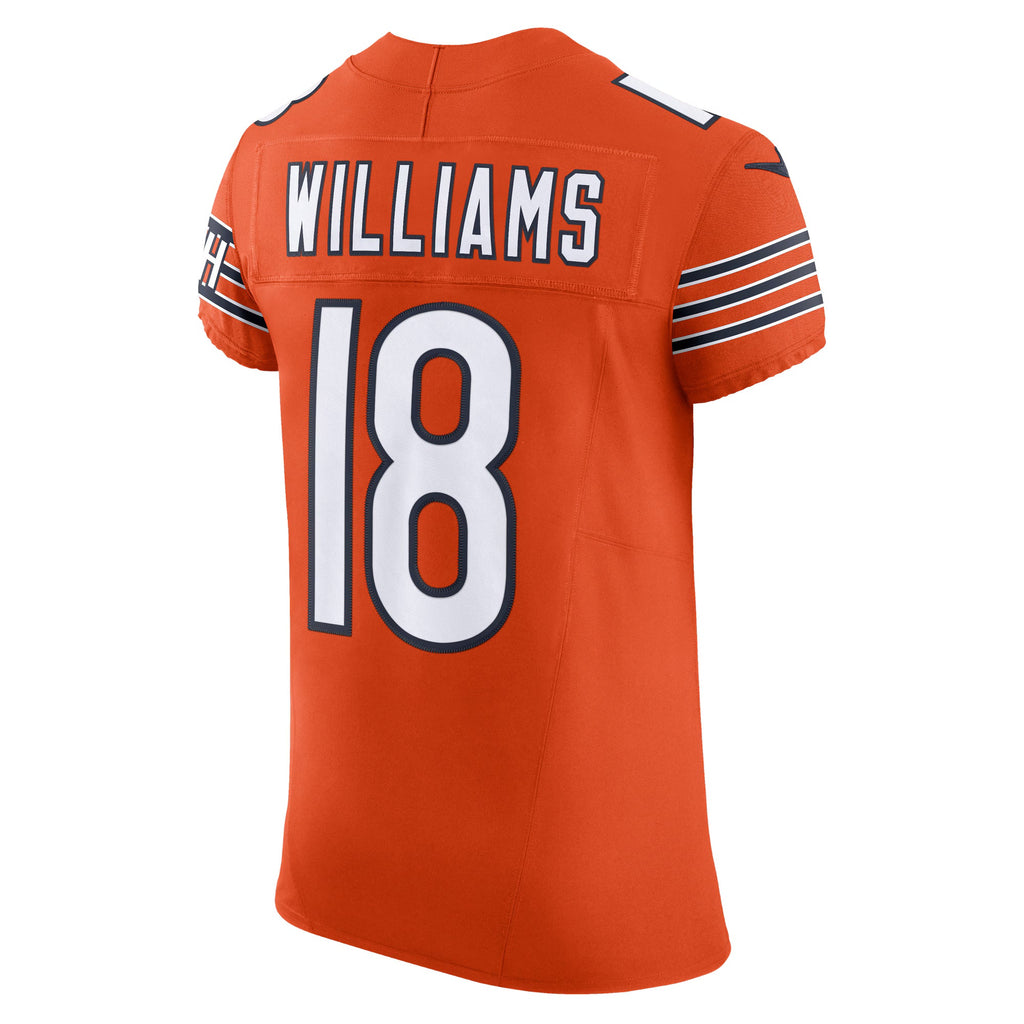 Chicago Bears Caleb Williams Orange Alternate Vapor F.U.S.E. Elite Jersey