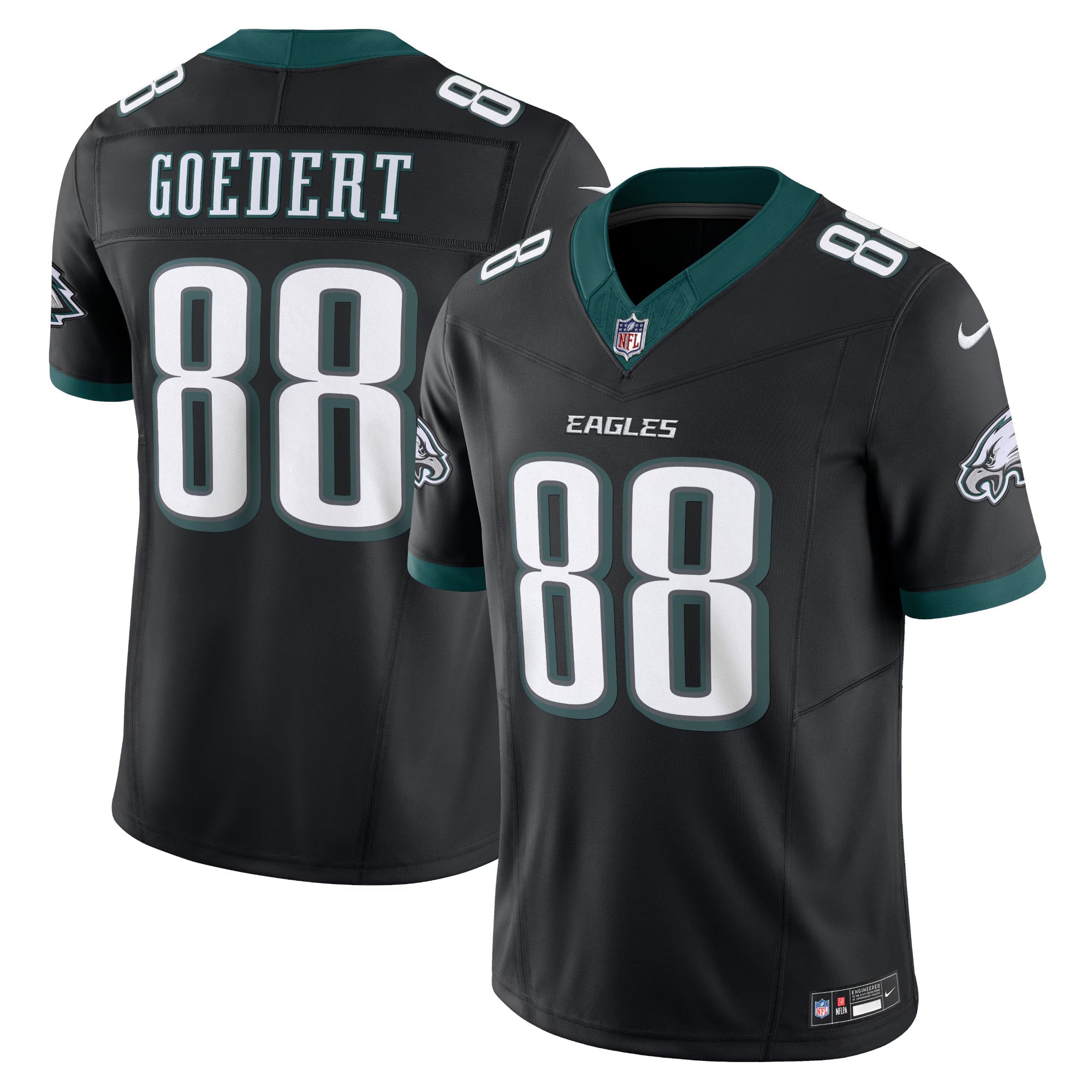 Philadelphia Eagles Dallas Goedert Black Alternate Vapor F.U.S.E. Limited Jersey