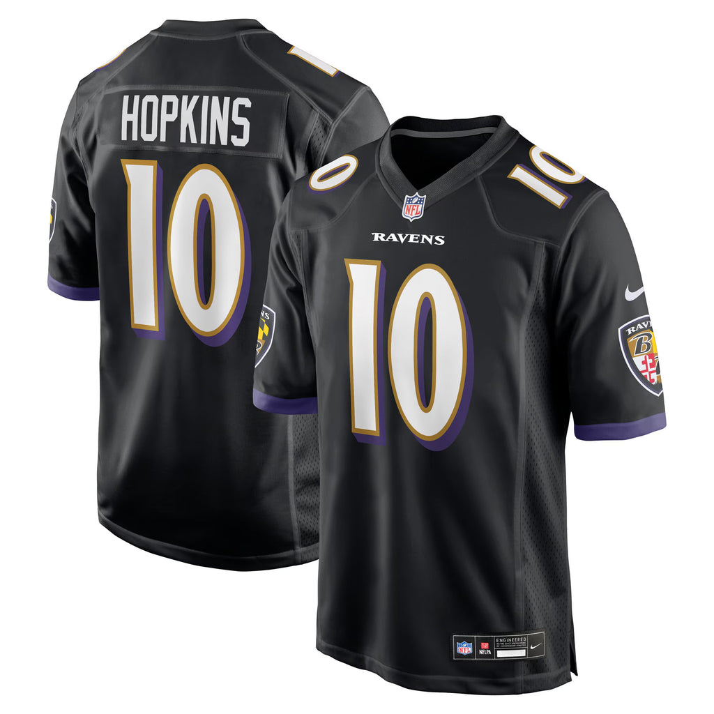 Baltimore Ravens DeAndre Hopkins Black Alternate Game Jersey