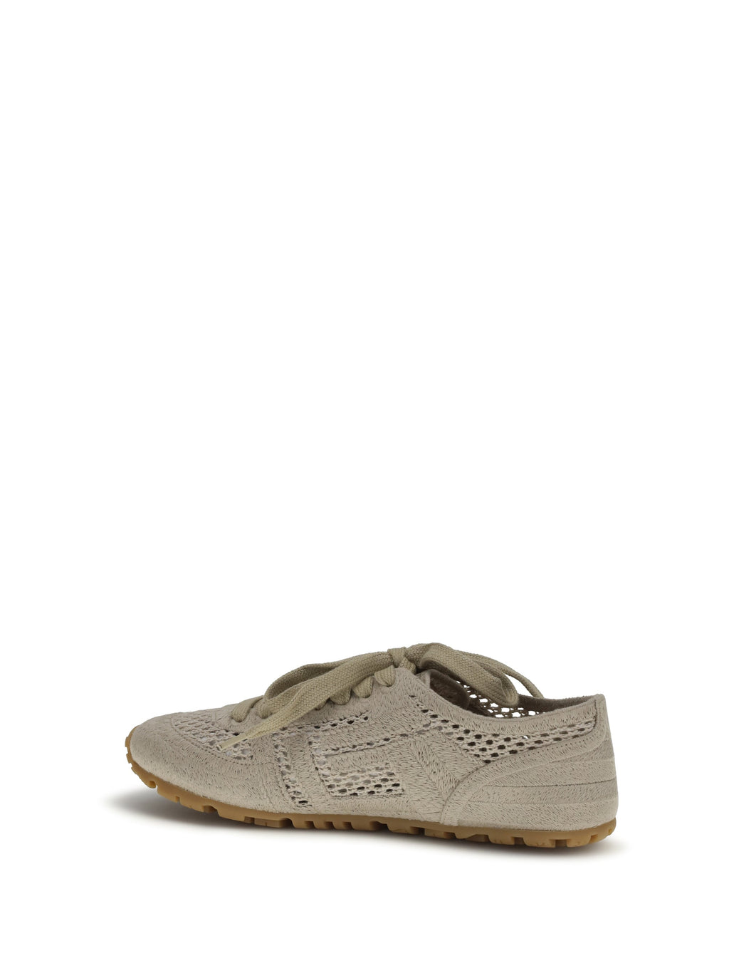 Balmain Women Racer 45 Sneakers In Macramé
