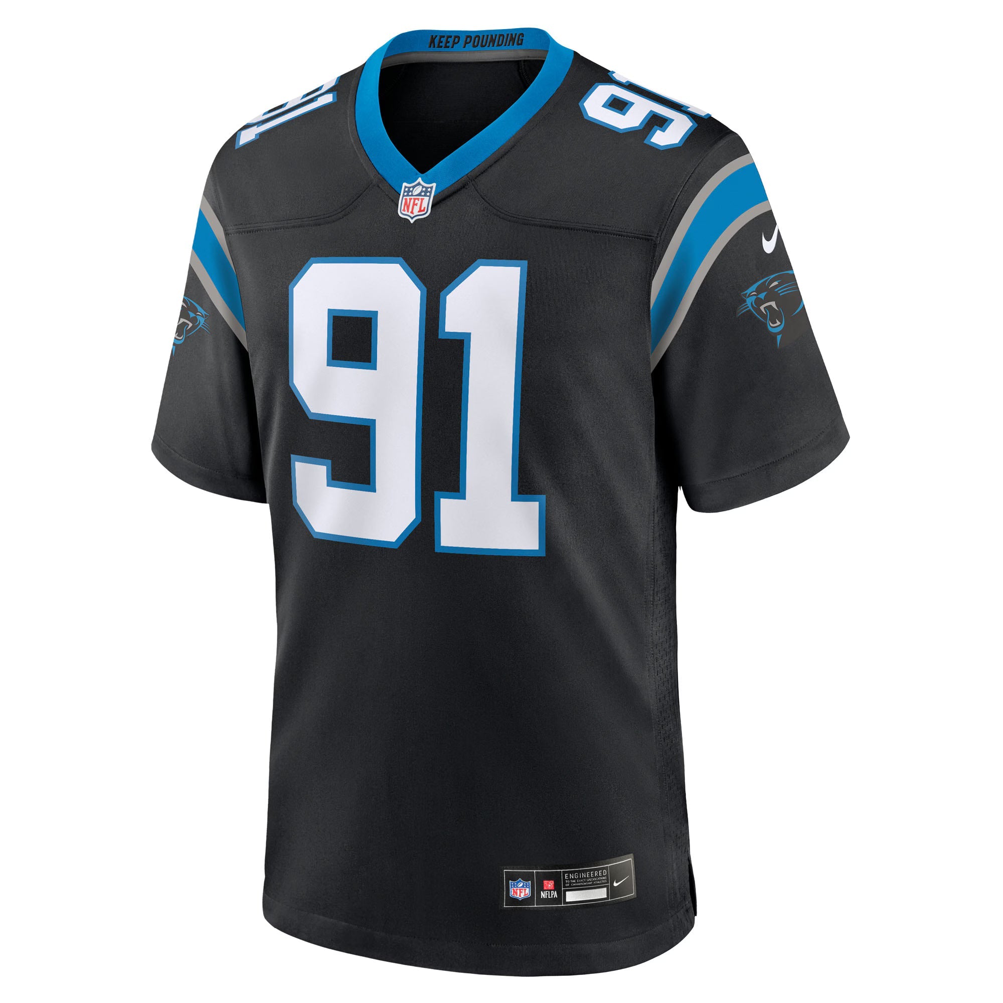 Carolina Panthers Patrick Jones II Black Team Game Jersey