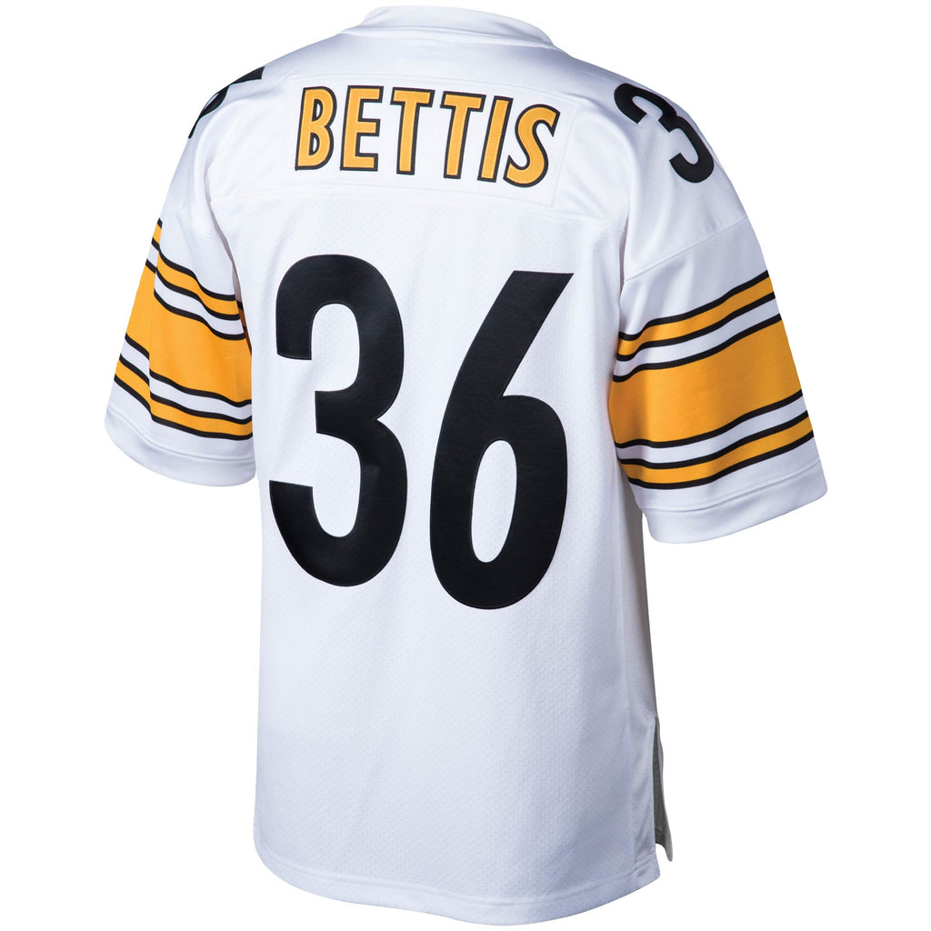 Pittsburgh Steelers 2005 Jerome Bettis Mitchell & Ness White Authentic Throwback Retired Player Jersey