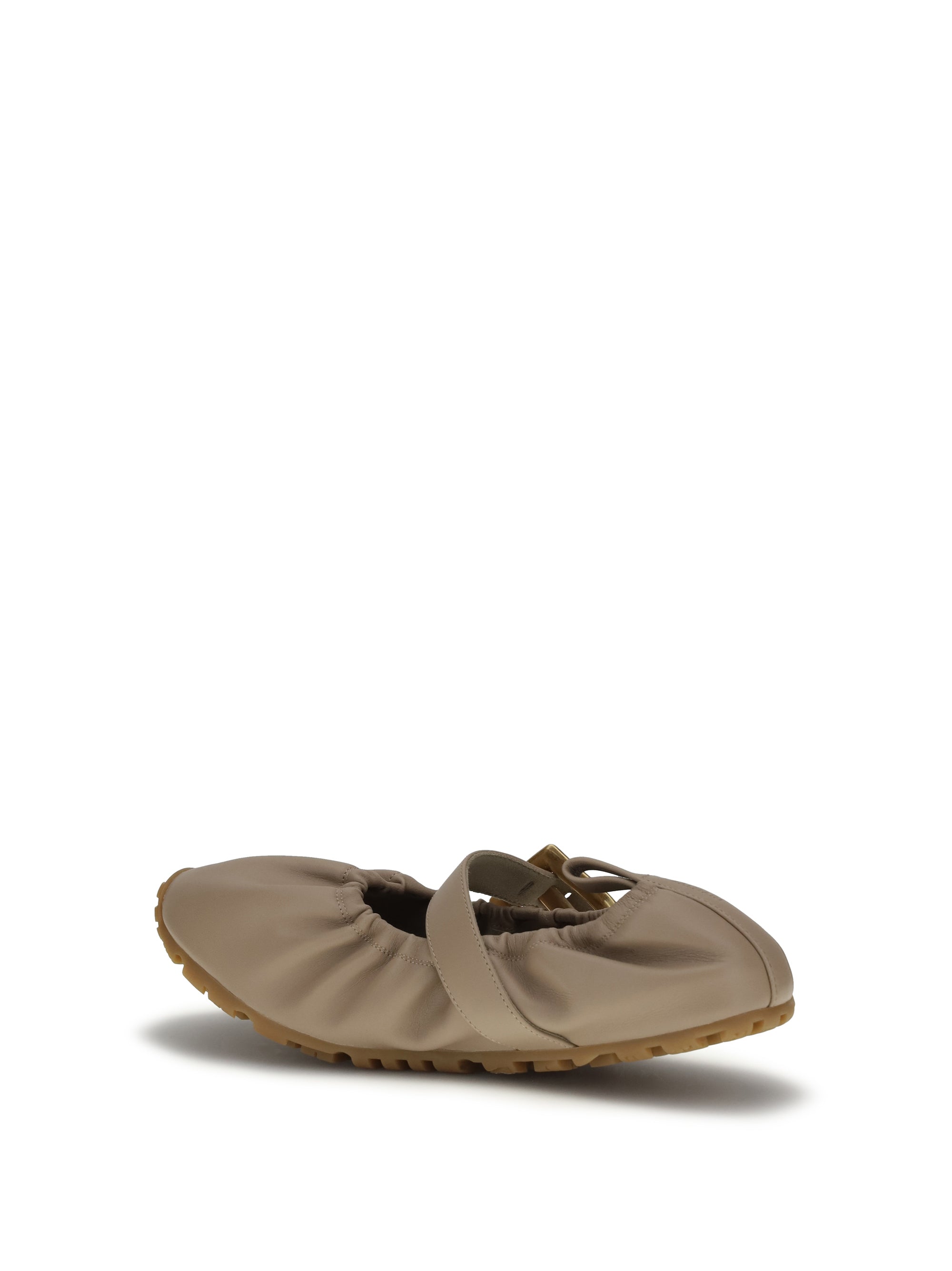 Balmain Women Buckle Strap Ballerinas