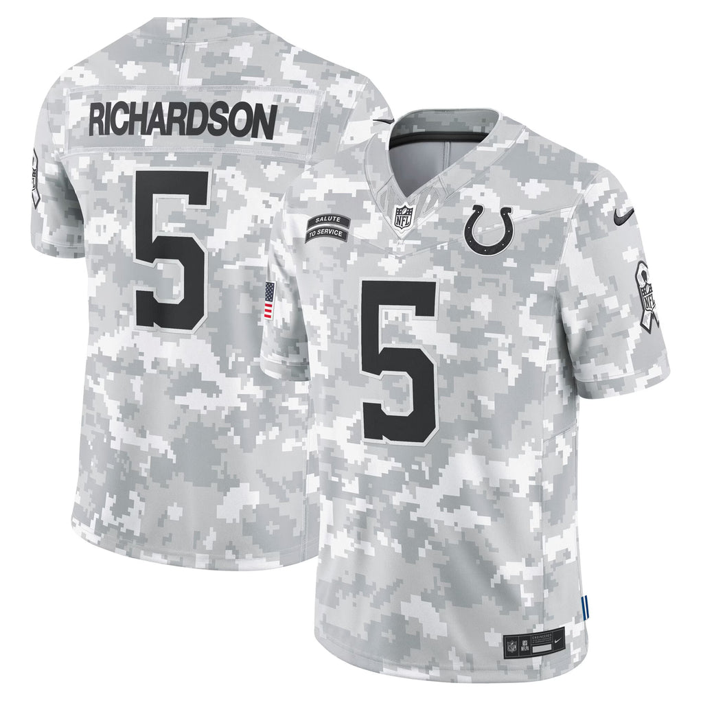 Indianapolis Colts Anthony Richardson Arctic Camo 2024 Salute to Service Limited Jersey