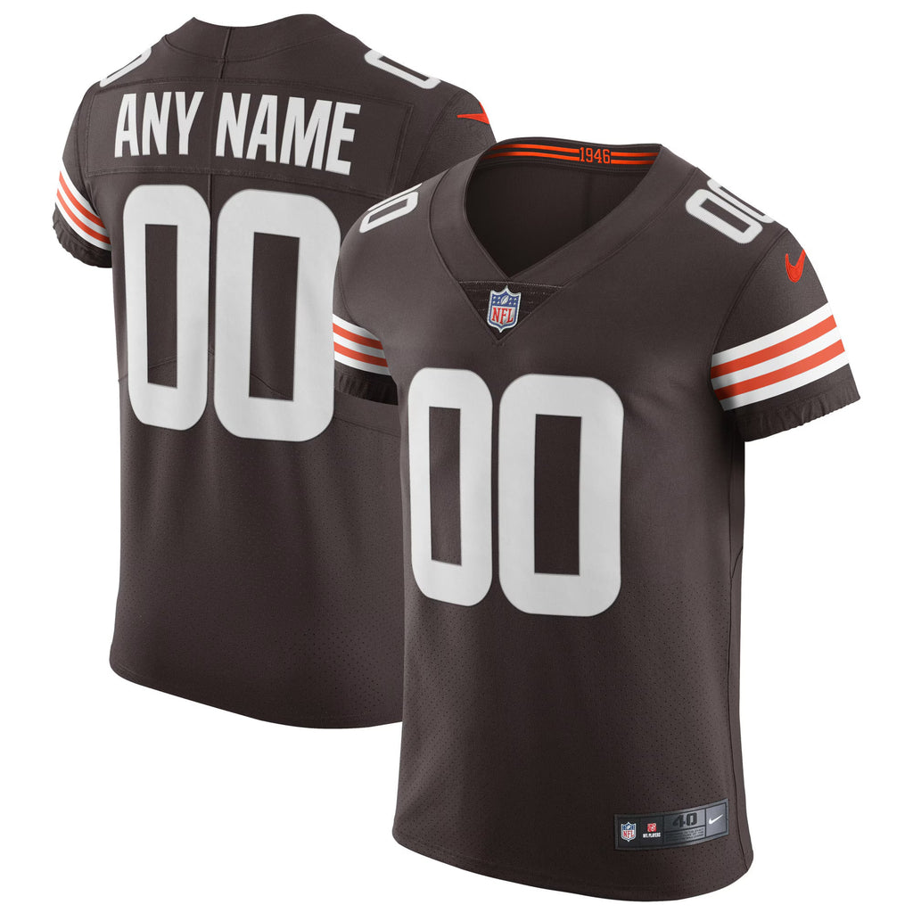Cleveland Browns Brown Vapor Elite Custom Jersey