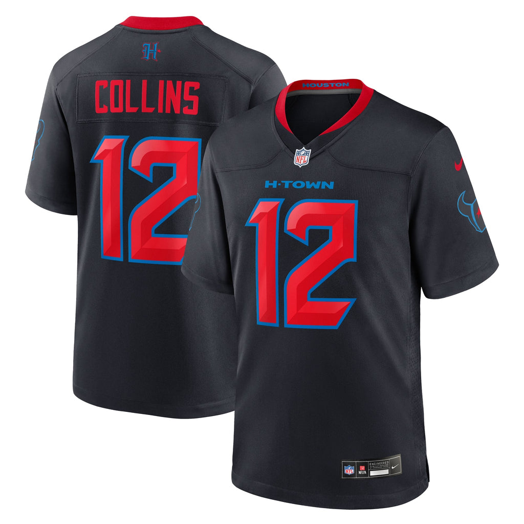 Houston Texans Nico Collins Navy 2nd Alternate Game Jersey