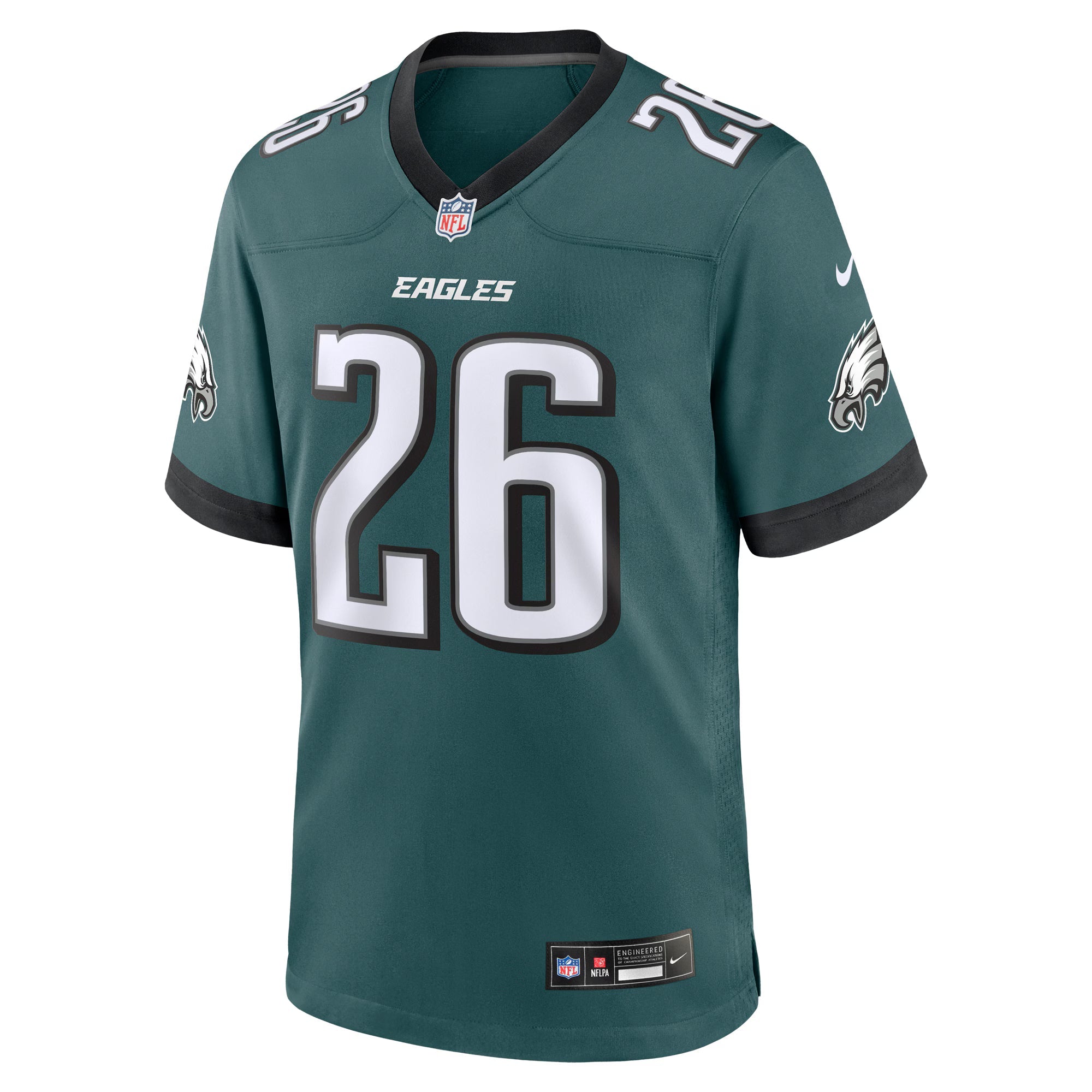 Philadelphia Eagles Saquon Barkley Midnight Green Game Player Jersey