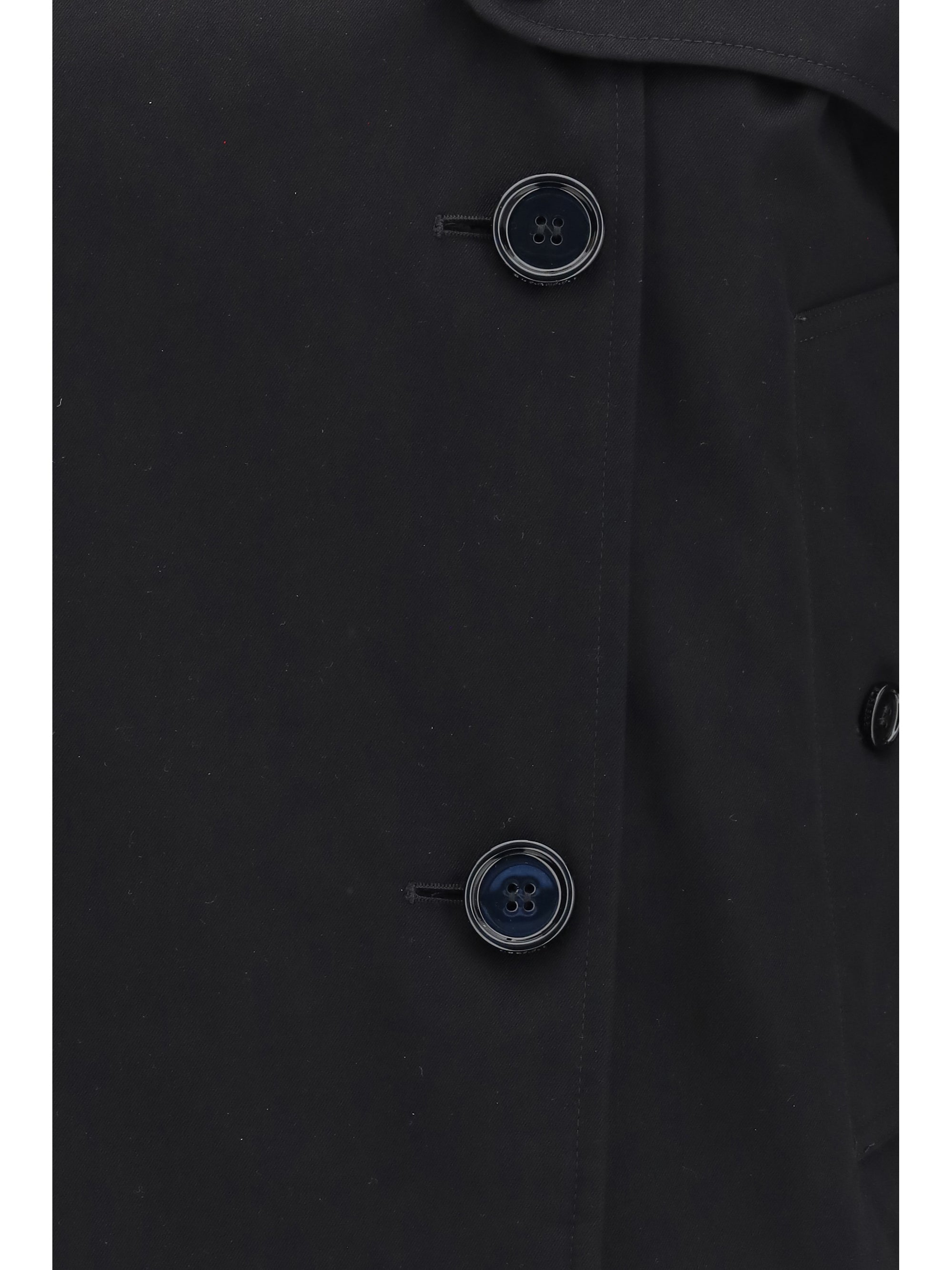 Burberry Women Mayfair Cropped Trench Jacket In Gabardine