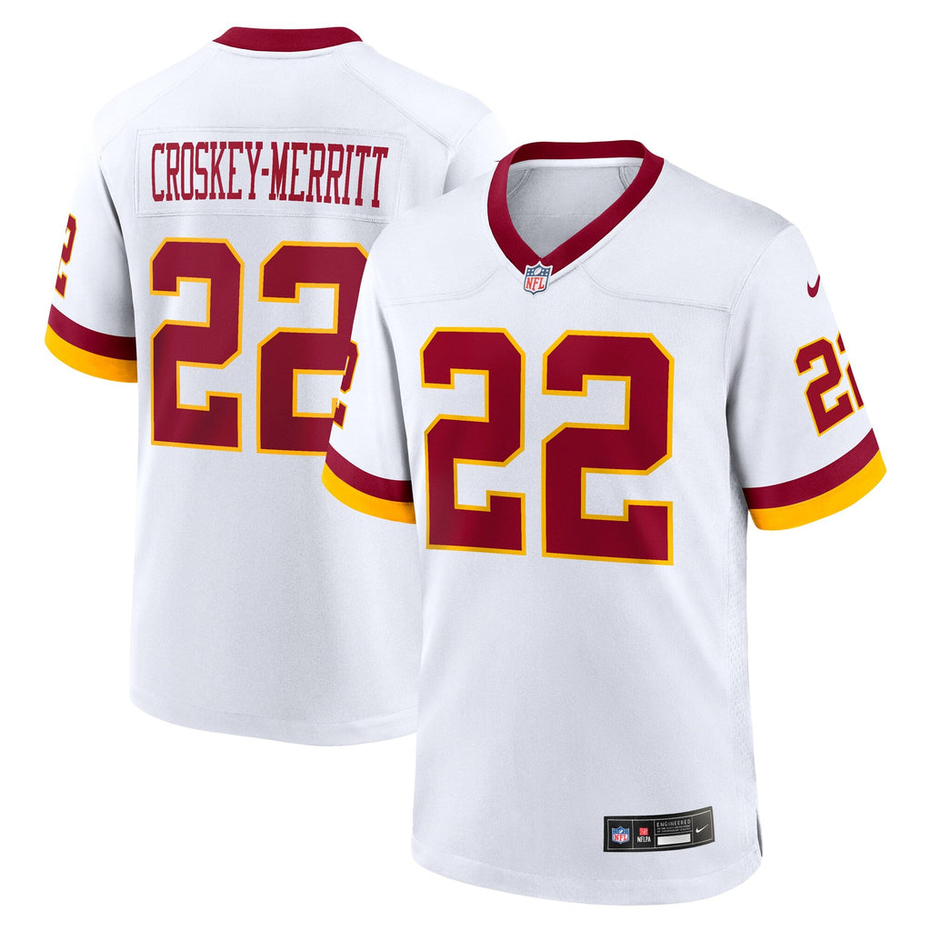 Washington Commanders Jacory Croskey-Merritt White Game Super Bowl Era Jersey