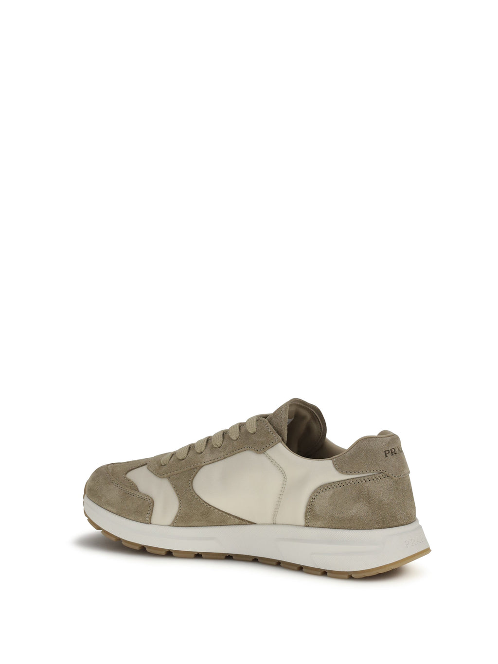 Prada Men Prax Sneakers In Suede And Re-Nylon